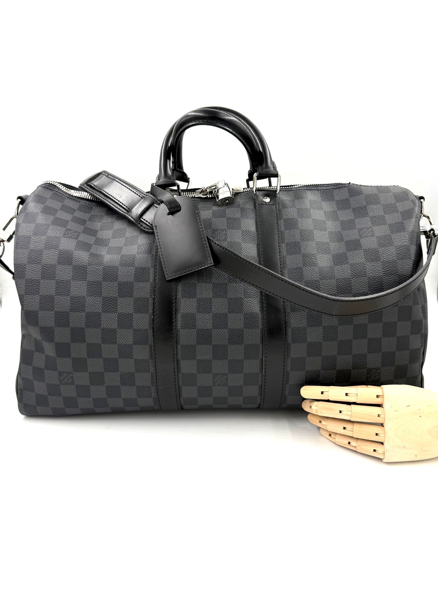 LOUIS VUITTON Keepall 45 Bandouliere Damier Graphite