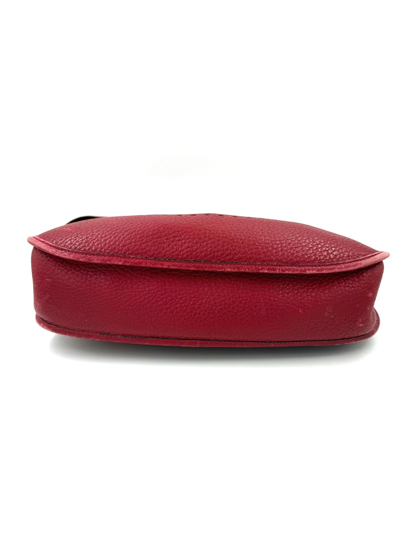 HERMÈS Vintage Evelyne 33 rouge Clemenceleder - Clutch & Macarons - unlesbar - Clutch & Macarons -
