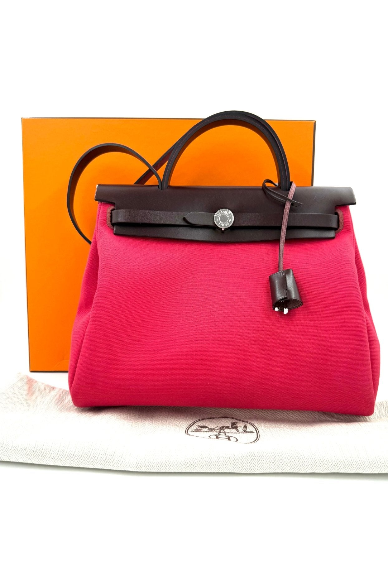 HERMÈS Herbag 31 Zip rouge - Clutch & Macarons - B MN 007 KD - Clutch & Macarons -