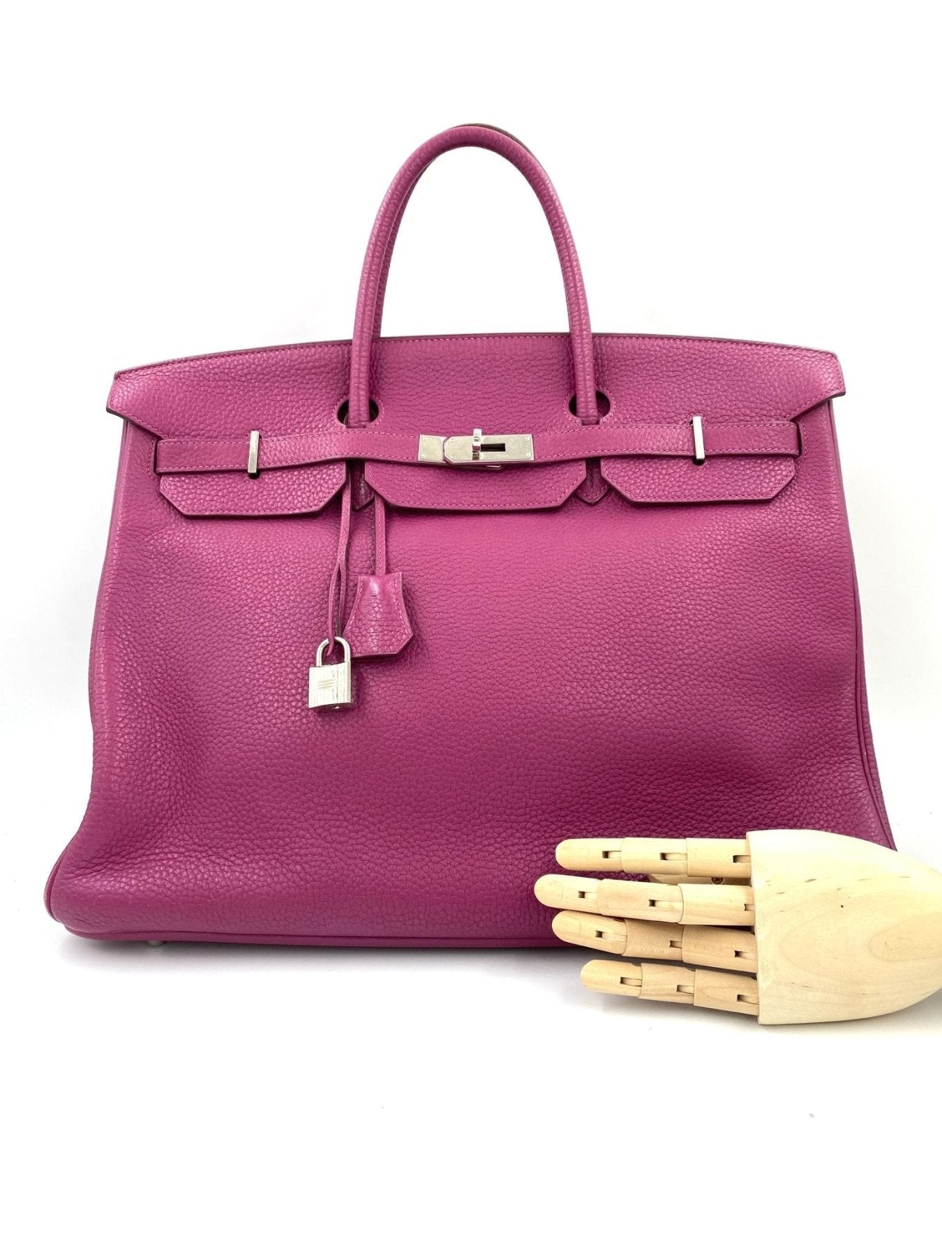 HERMÈS Birkin 40 Clemence Tosca - Clutch & Macarons - X; 2016 - Clutch & Macarons -