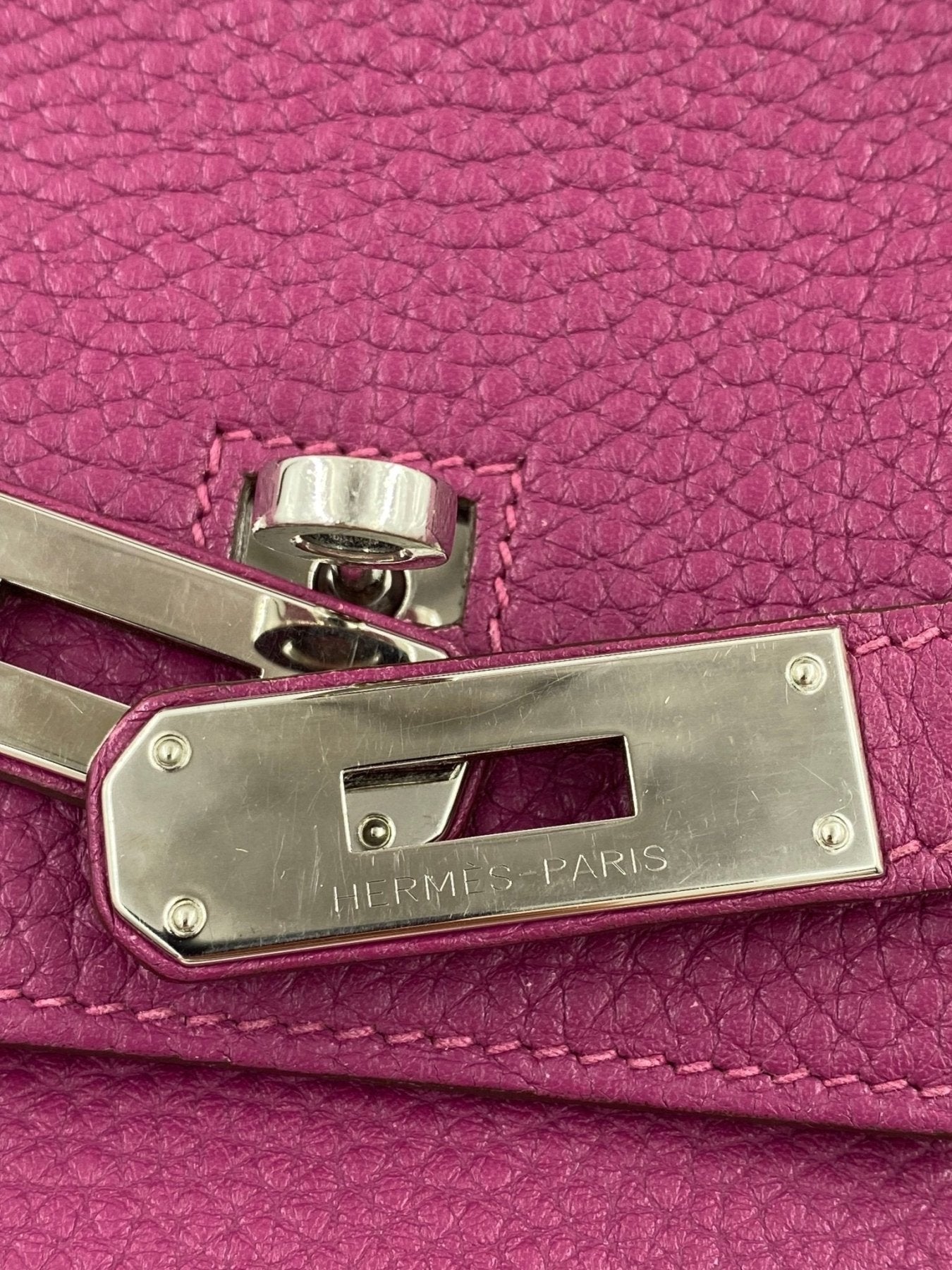 HERMÈS Birkin 40 Clemence Tosca - Clutch & Macarons - X; 2016 - Clutch & Macarons -