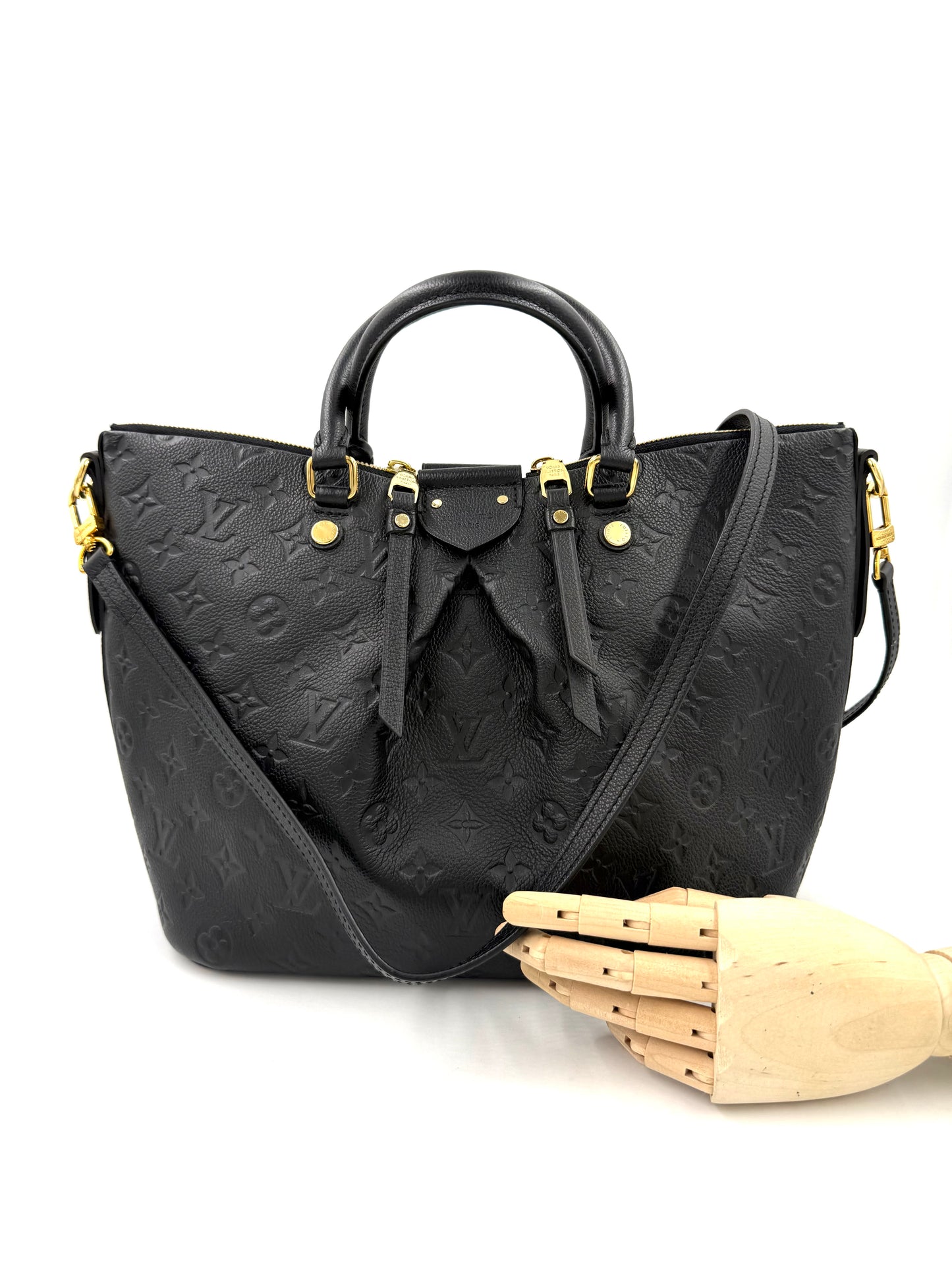 LOUIS VUITTON Mazarine PM Monogram Empreinte schwarz