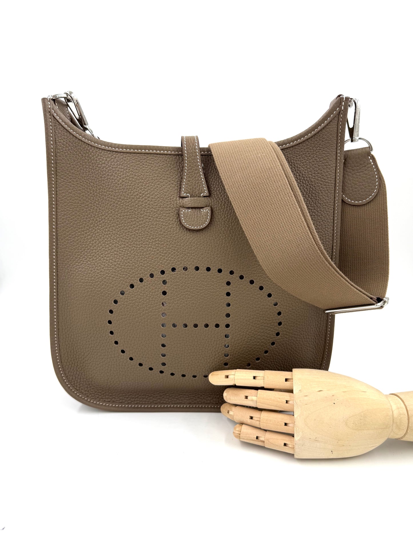 HERMÈS Evelyne 29 Clemence Etoupe PHW