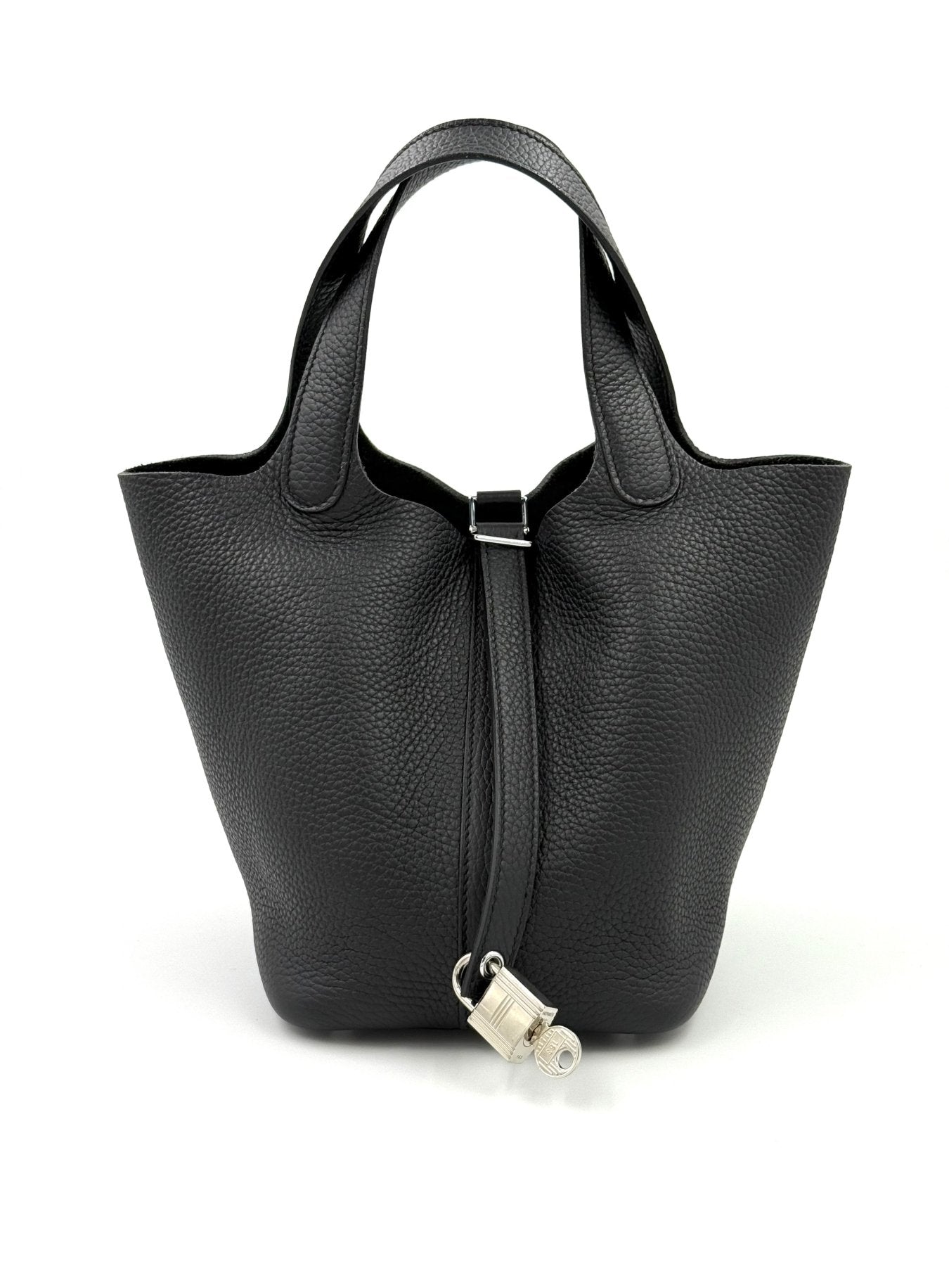HERMÈS Picotin 18 schwarz PHW - Clutch & Macarons - Stempel U; 2022 - Clutch & Macarons -