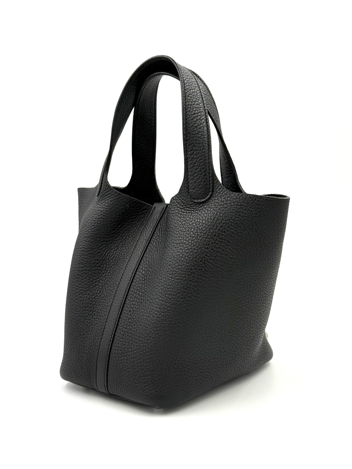HERMÈS Picotin 18 schwarz PHW - Clutch & Macarons - Stempel U; 2022 - Clutch & Macarons -