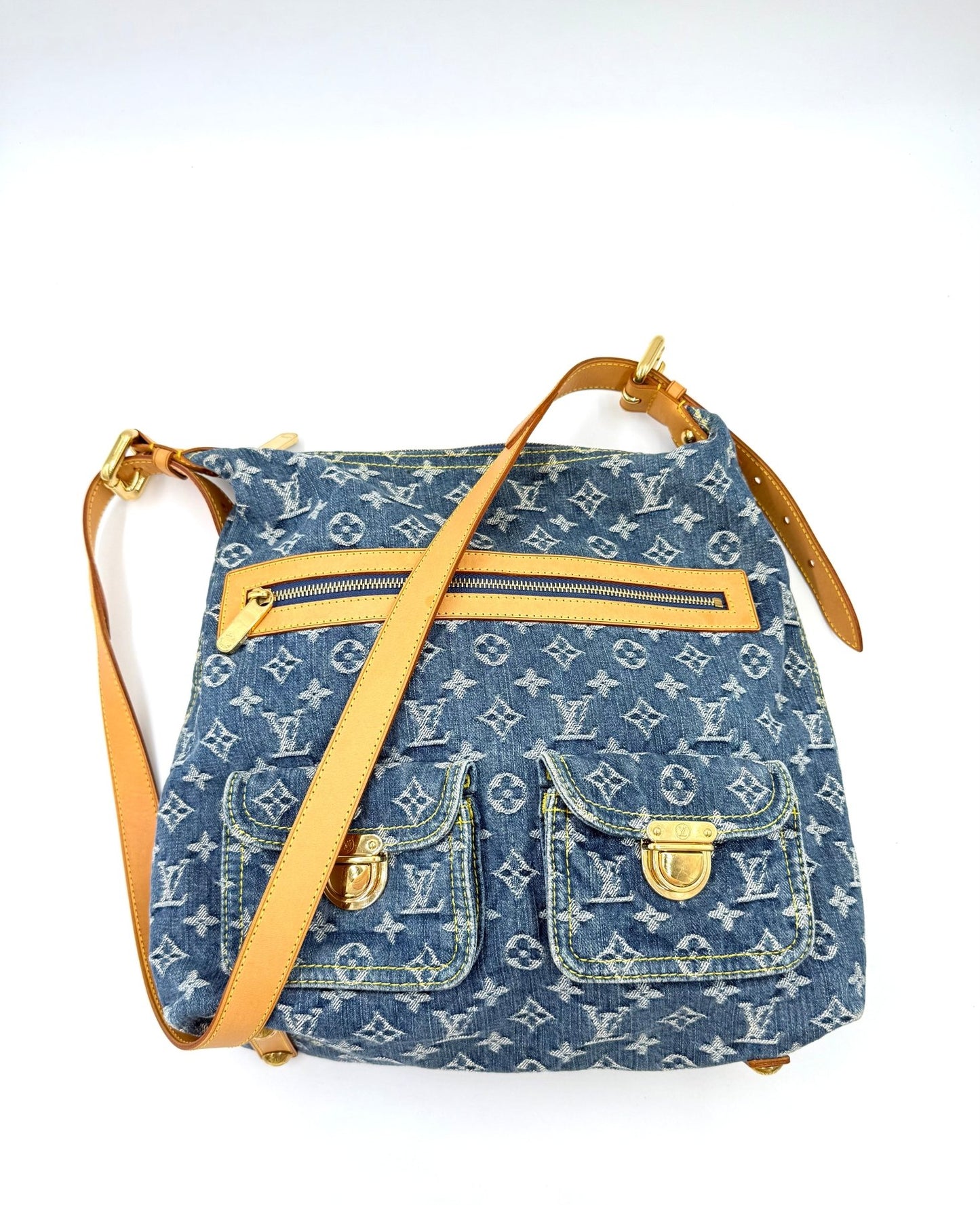 LOUIS VUITTON Baggy Monogram Denim - Clutch & Macarons - FL1015 - Clutch & Macarons -