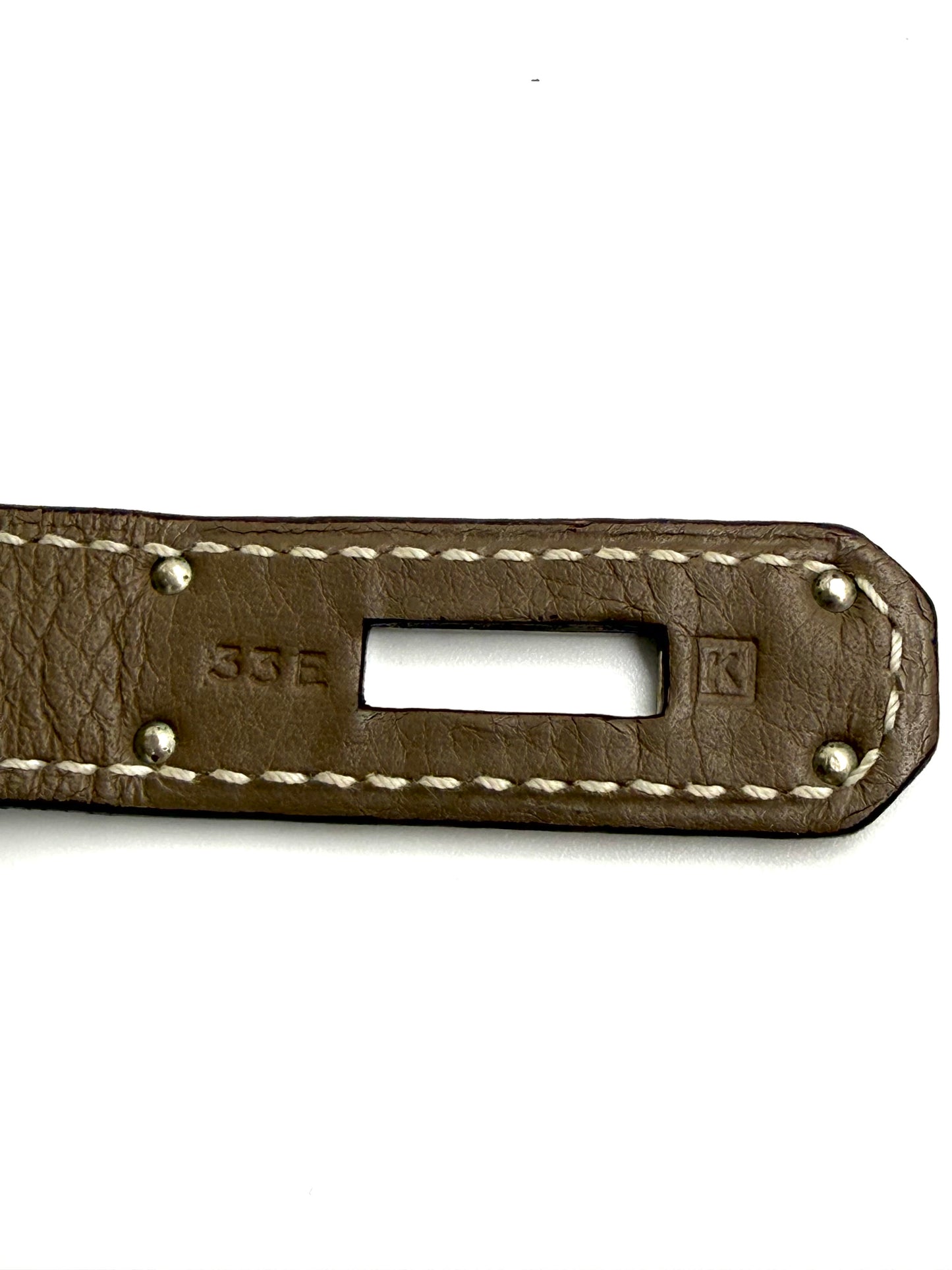 HERMÈS Birkin 35 Clemence Etoupe PHW
