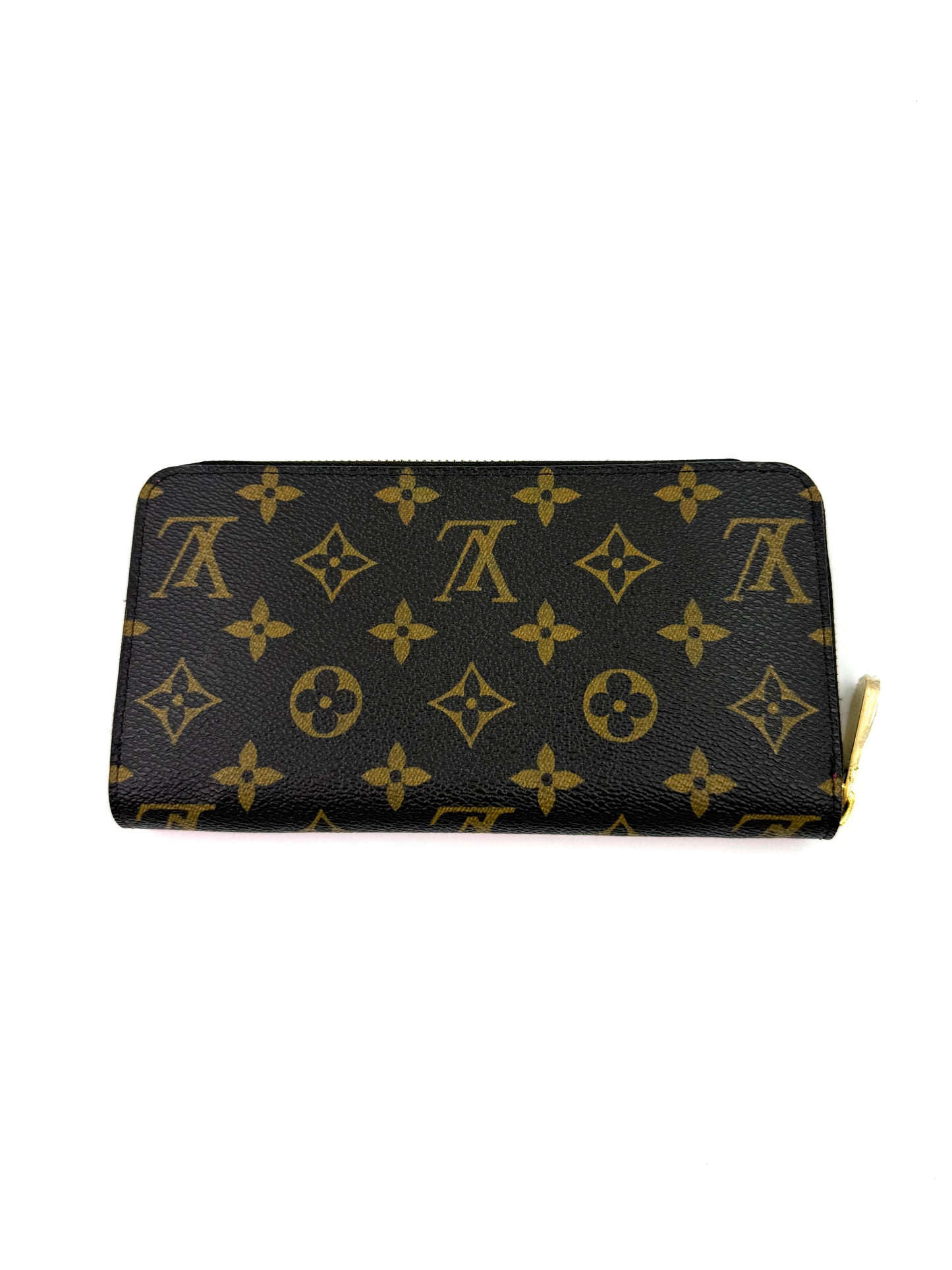LOUIS VUITTON Zippy xmas Animation 2017 Geldbörse aus Canvas, neuwertig, mit glänzenden Metallbeschlägen und Reißverschluss.