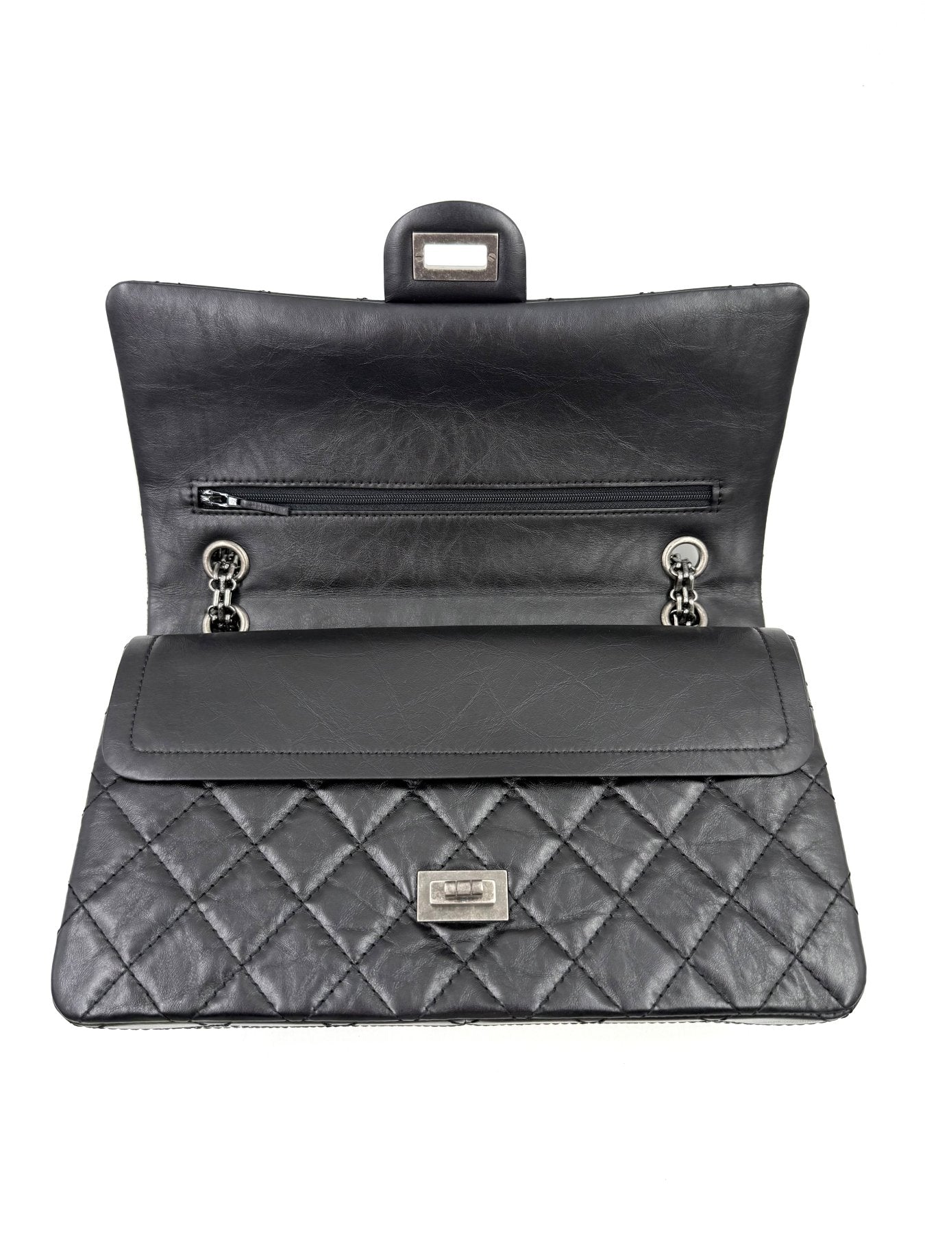 CHANEL 2.55 Double Flap schwarz SHW - Clutch & Macarons - 27270904 - Clutch & Macarons -