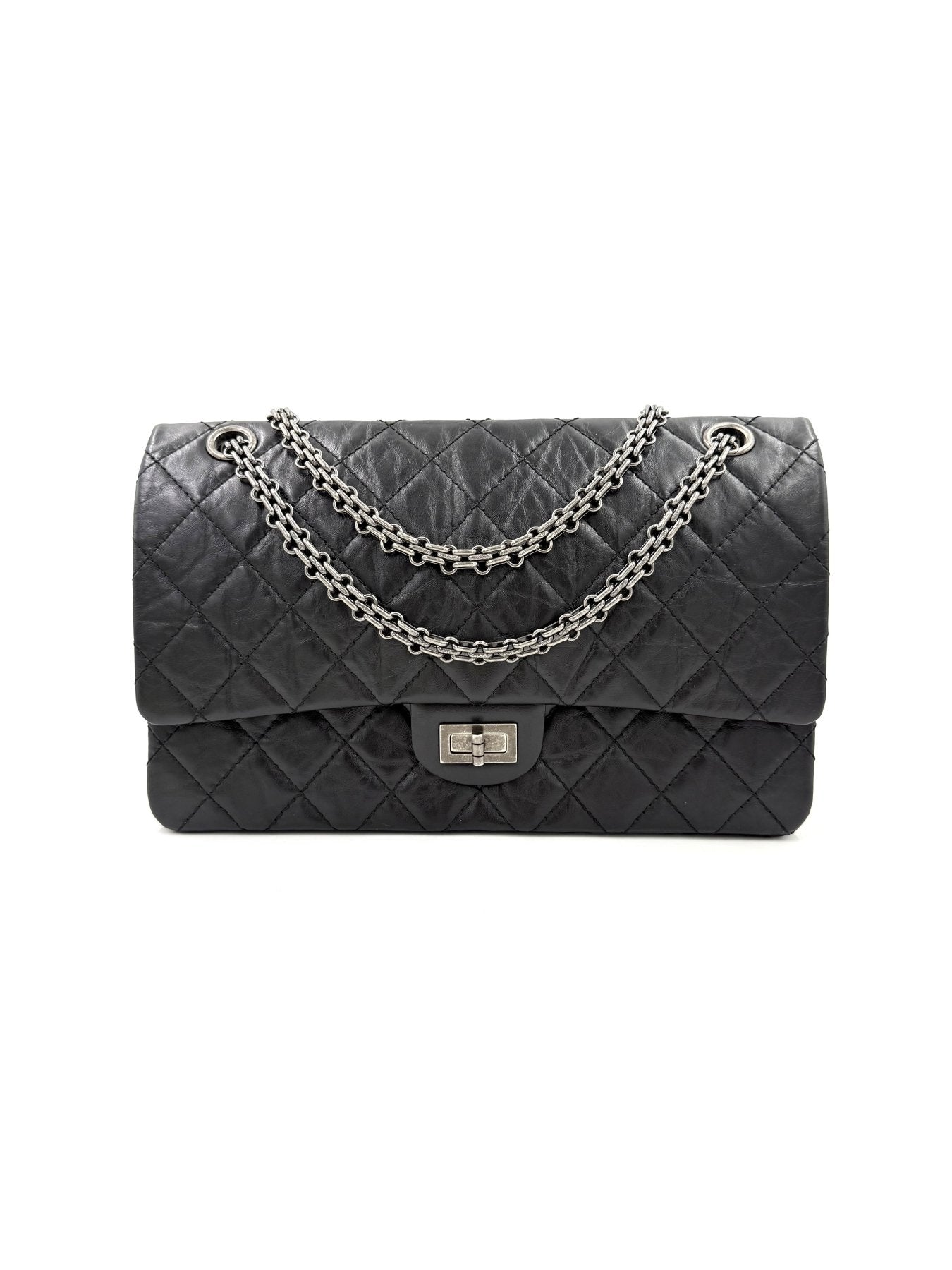 CHANEL 2.55 Double Flap schwarz SHW - Clutch & Macarons - 27270904 - Clutch & Macarons -