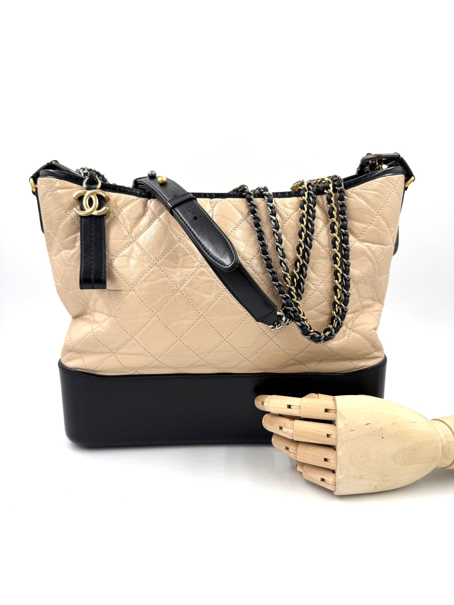 CHANEL Gabrielle medium creme noir