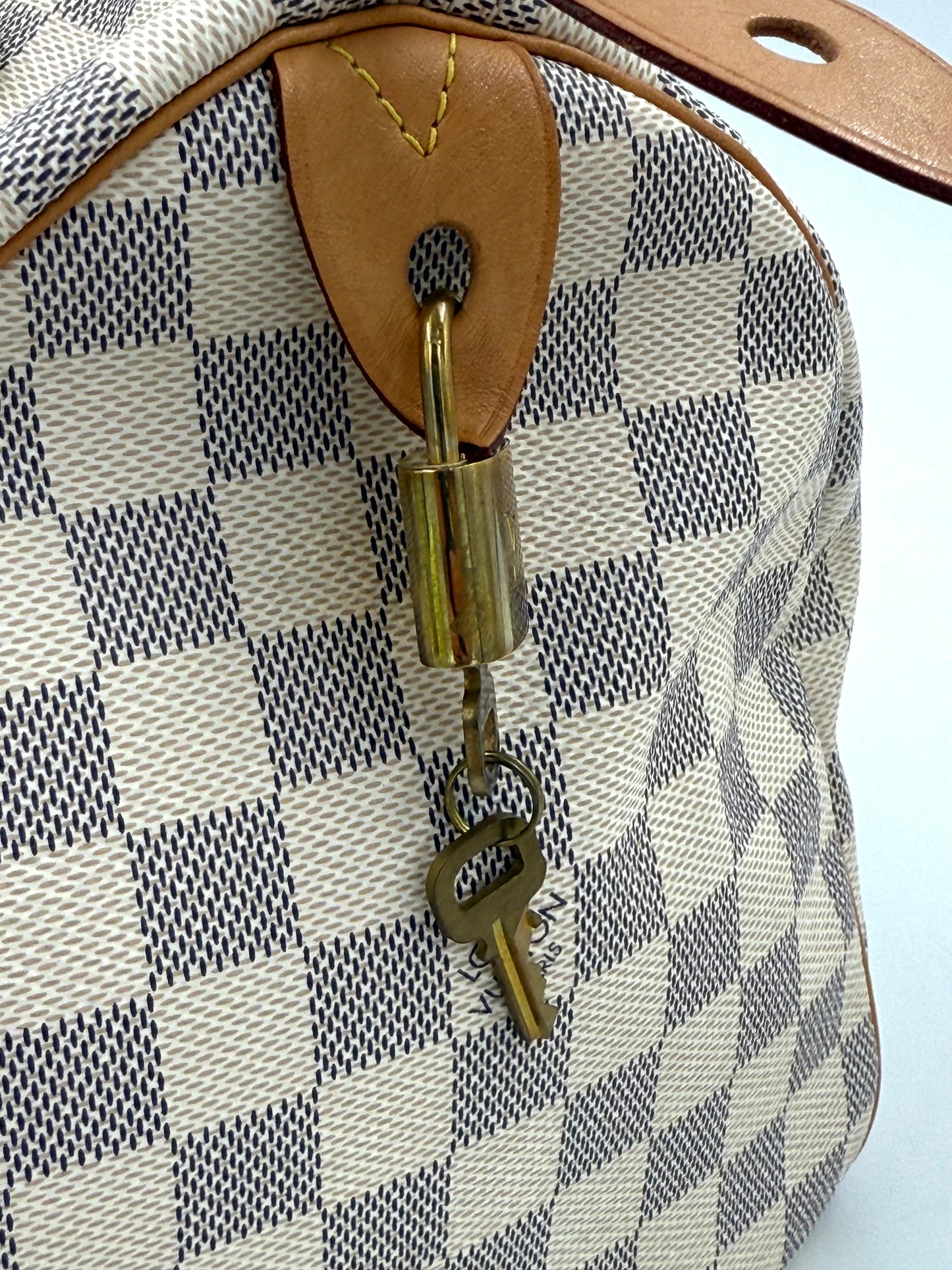 LOUIS VUITTON Speedy 30 Damier Azur