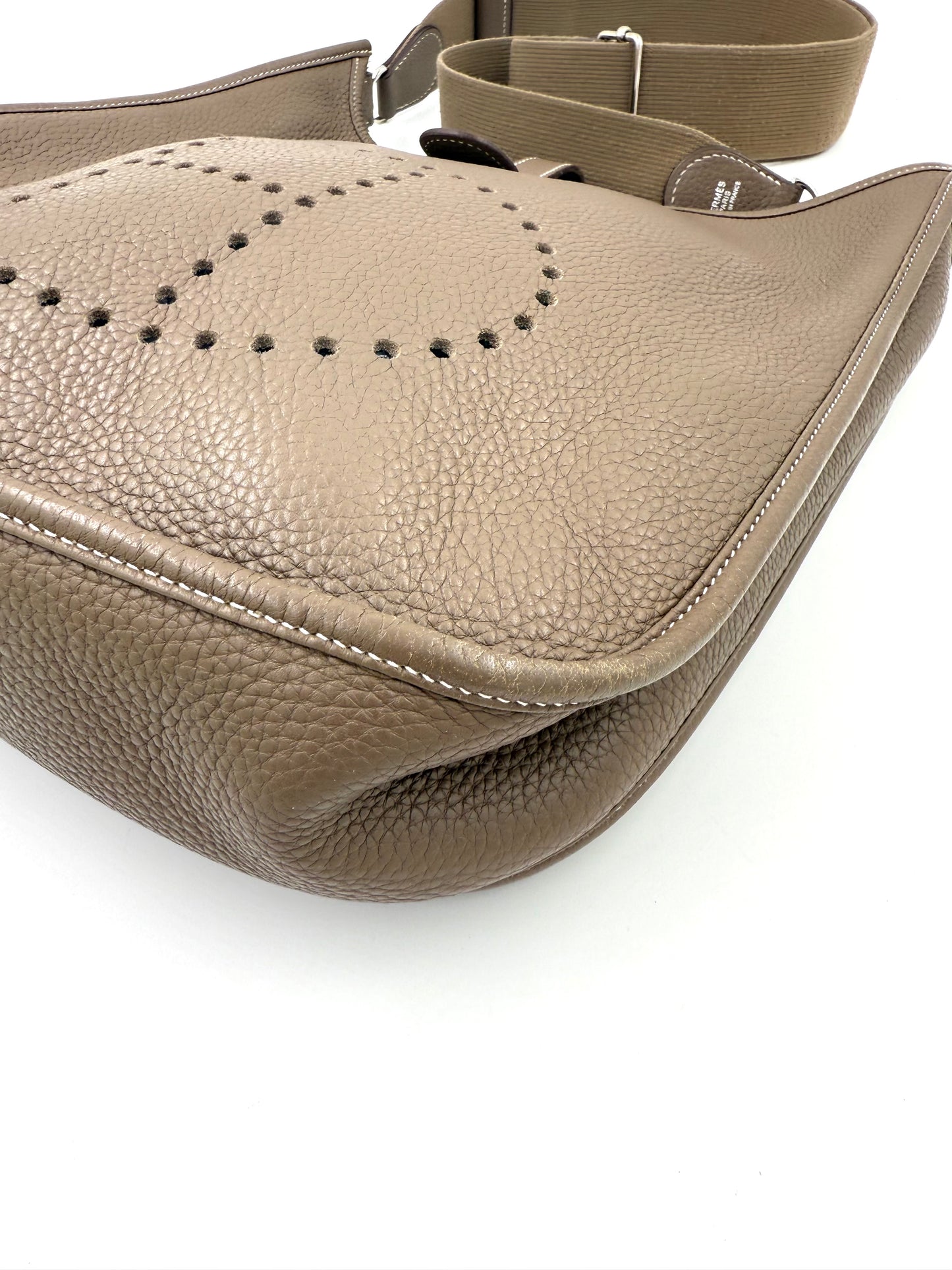 HERMÈS Eveylne 33 Etoupe Clemenceleder