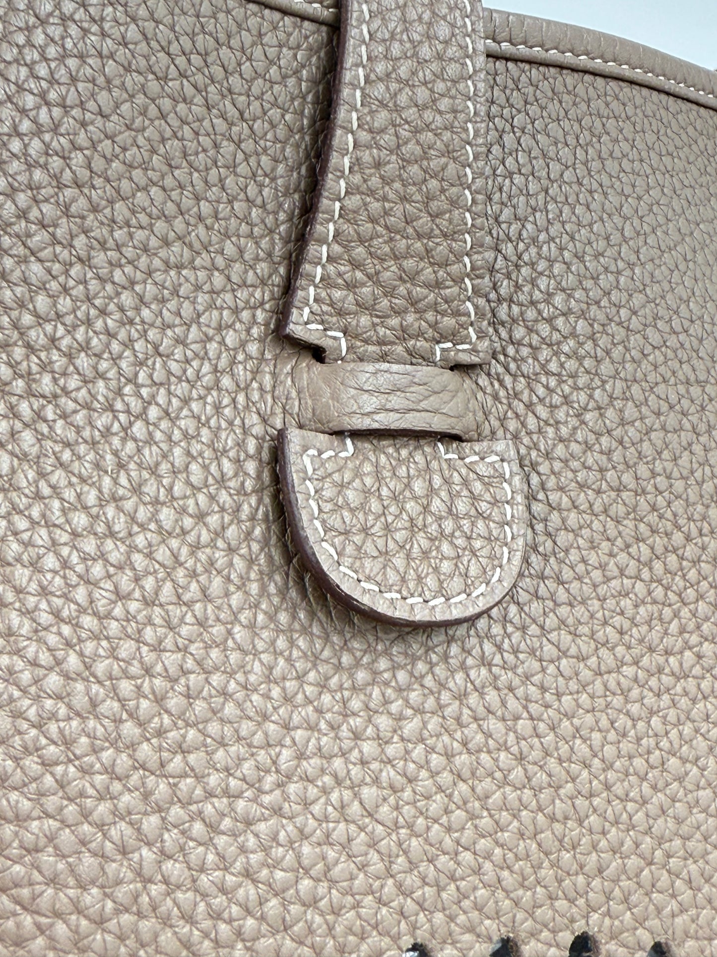 HERMÈS Eveylne 33 Etoupe Clemenceleder