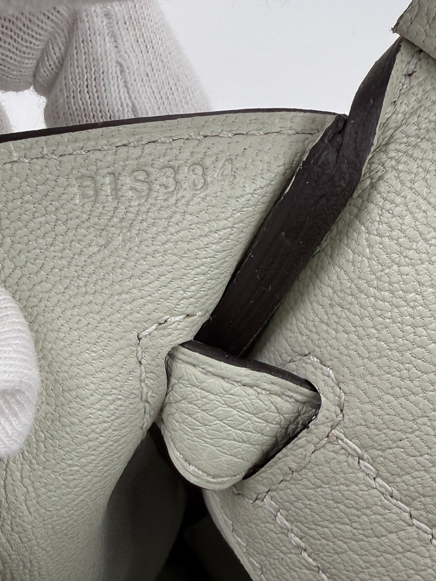 HERMÈS Birkin 30 Togo Gris Neve PHW