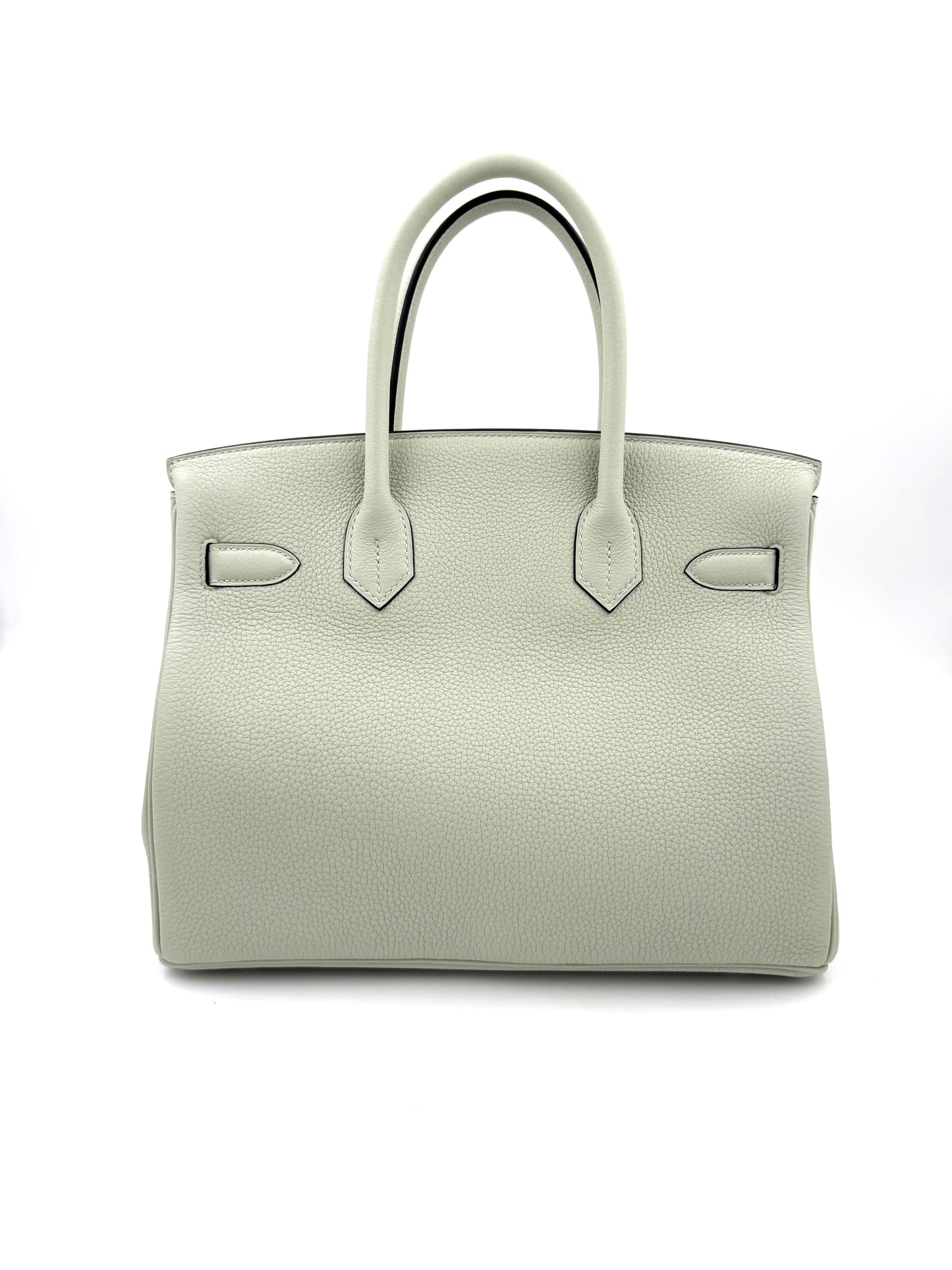 HERMÈS Birkin 30 Togo Gris Neve PHW