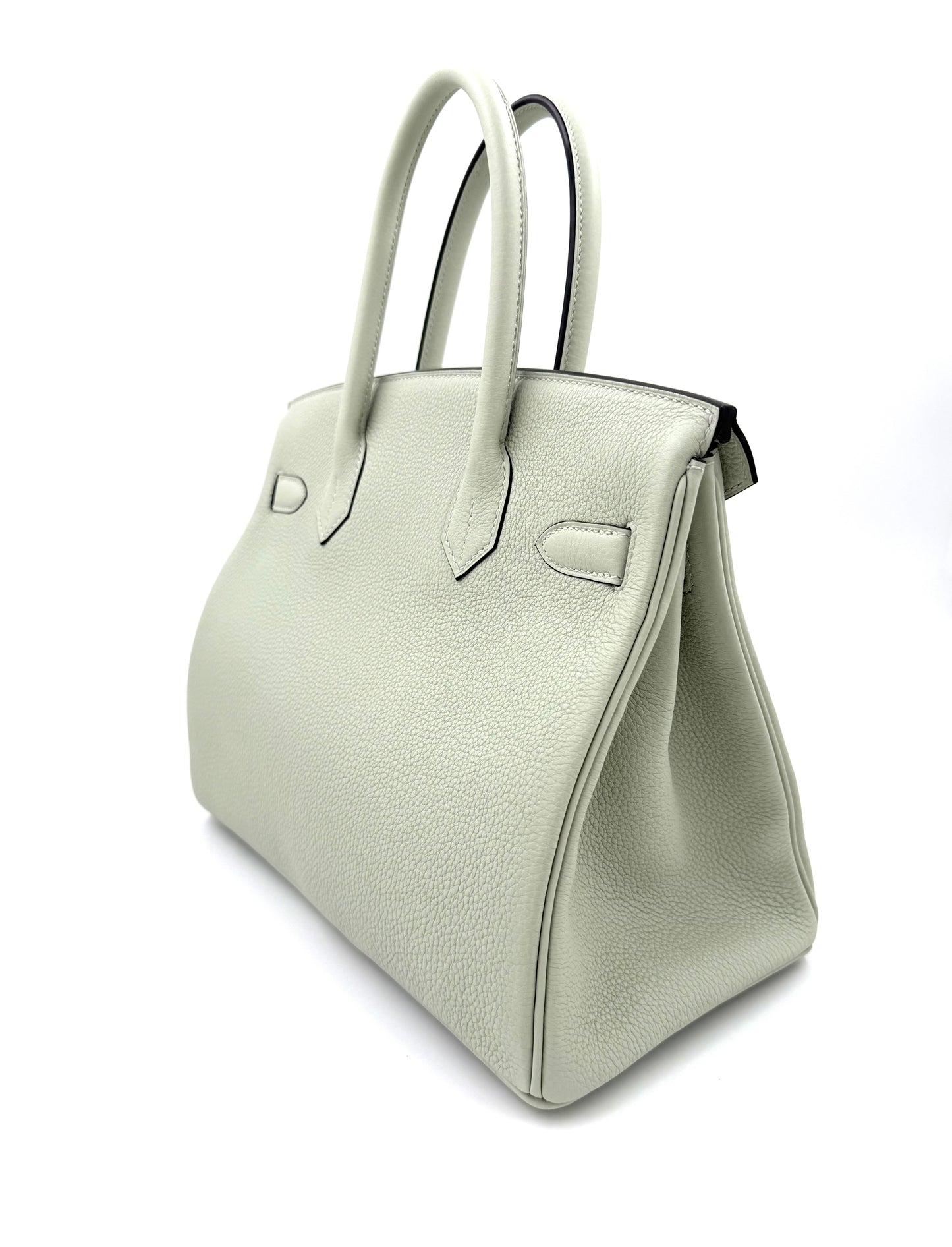 HERMÈS Birkin 30 Togo Gris Neve PHW