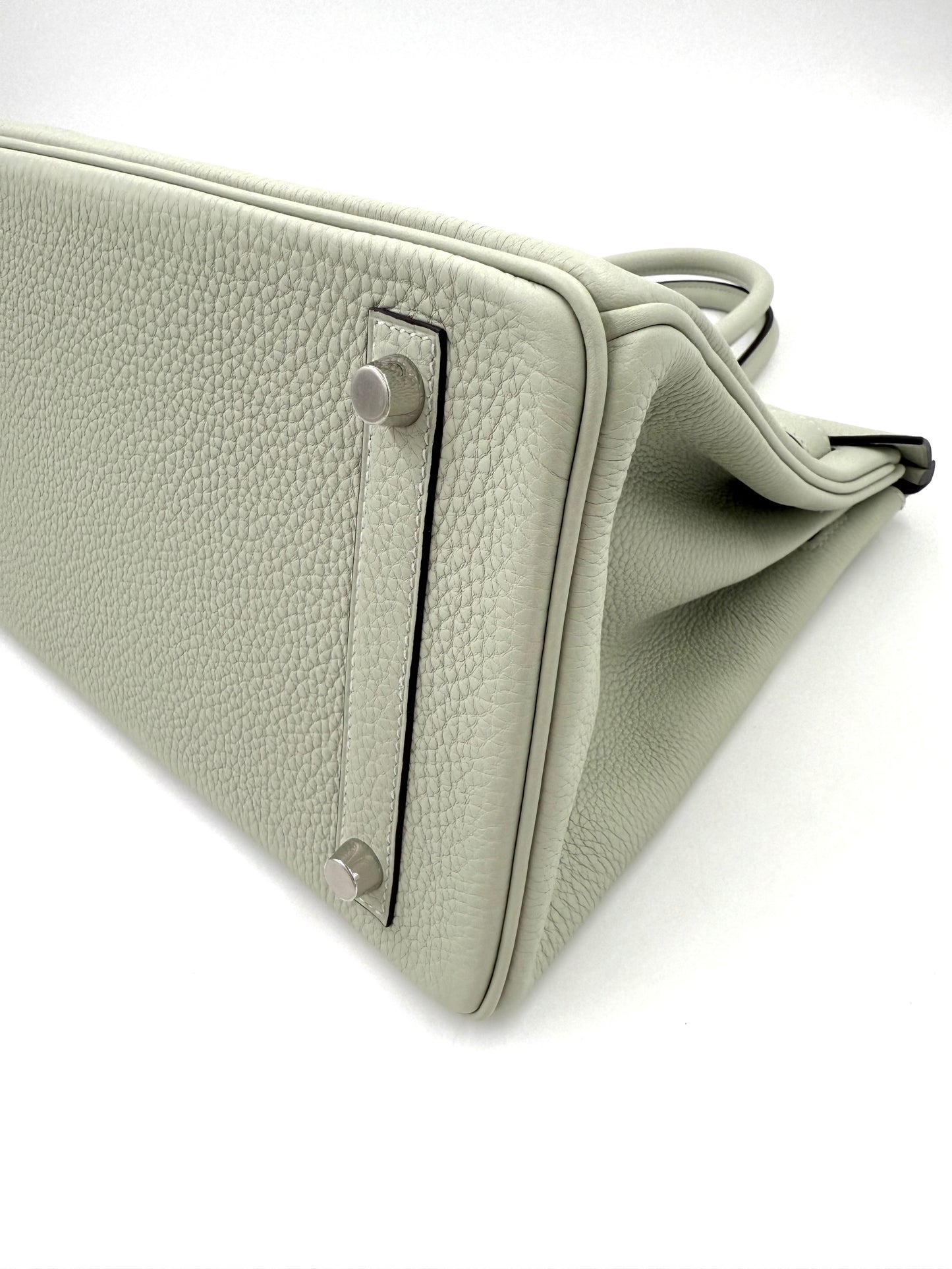 HERMÈS Birkin 30 Togo Gris Neve PHW
