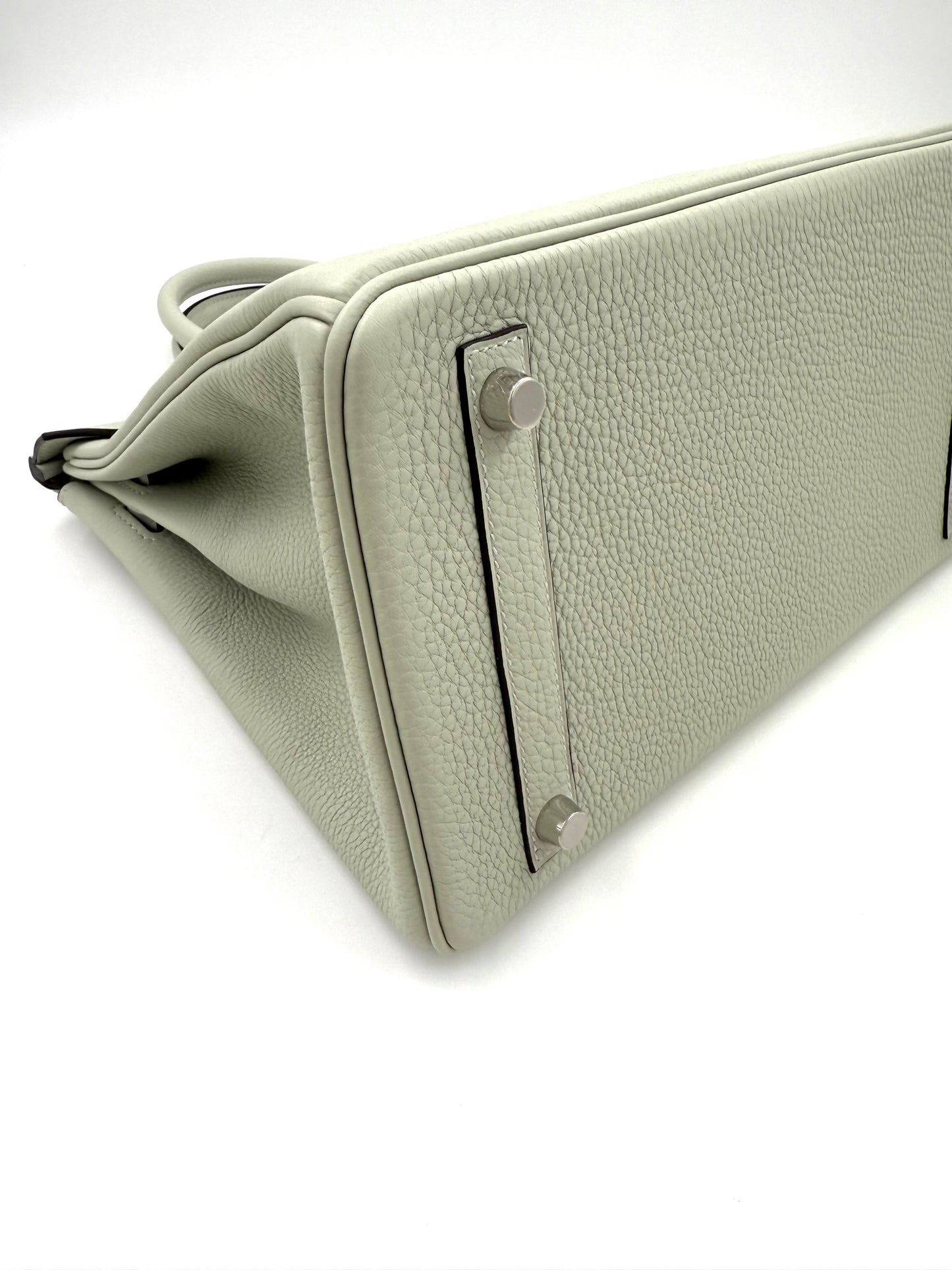 HERMÈS Birkin 30 Togo Gris Neve PHW
