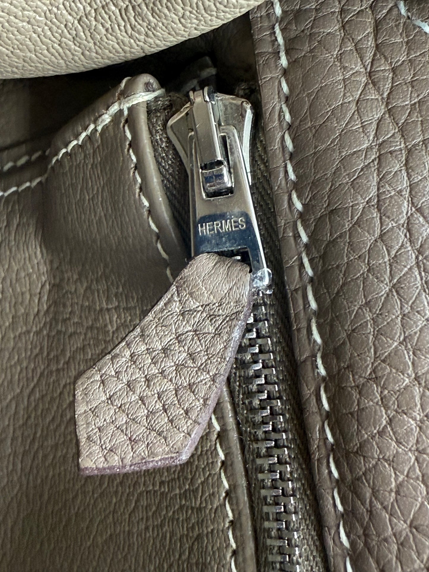 HERMÈS Kelly 35 Etoupe Vintage