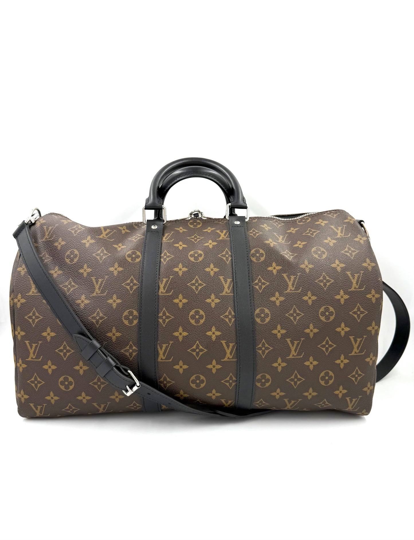 LOUIS VUITTON Keepall 45 Bandouliere Monogram Canvas schwarz