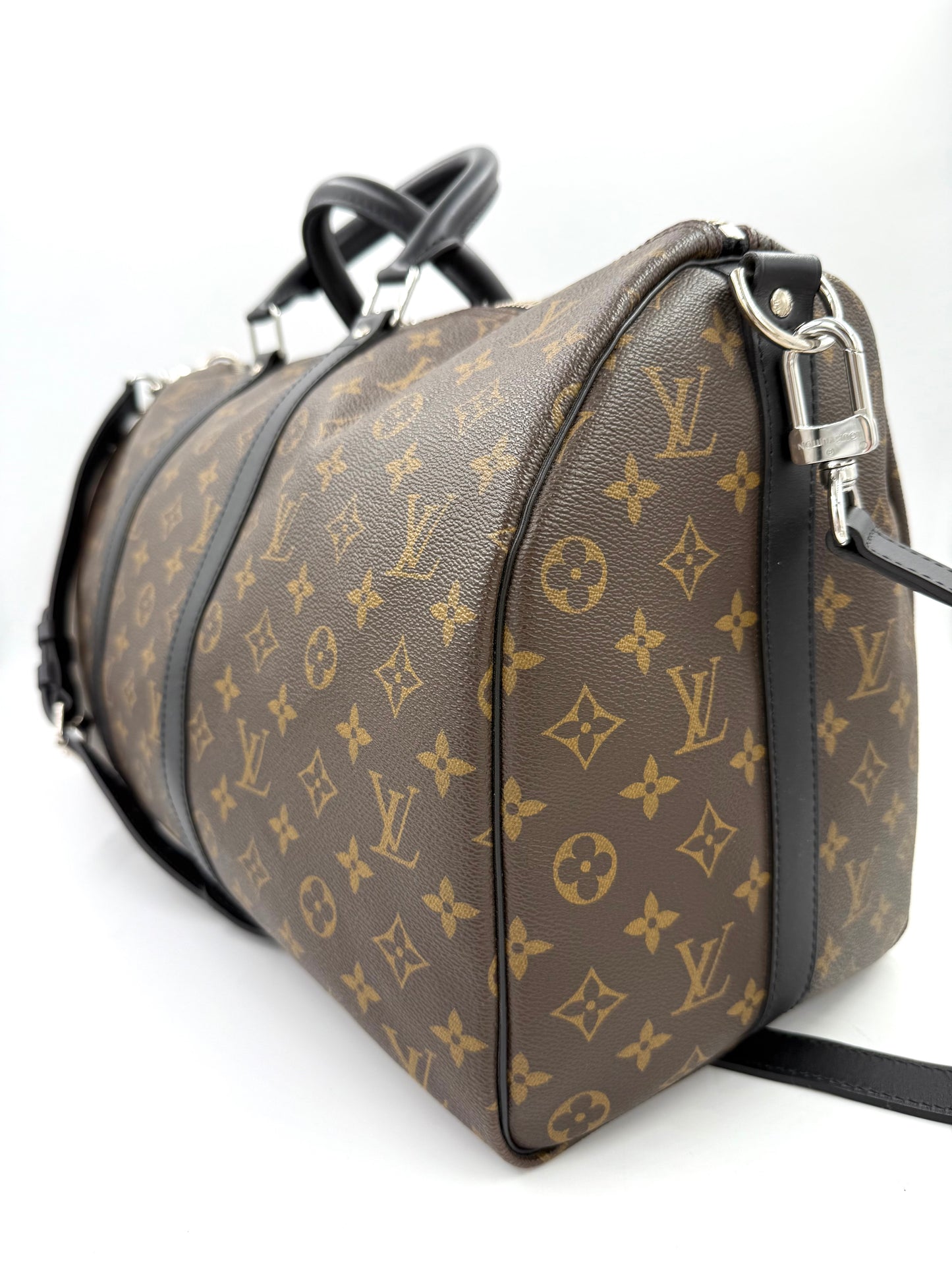 LOUIS VUITTON Keepall 45 Bandouliere Monogram Canvas schwarz