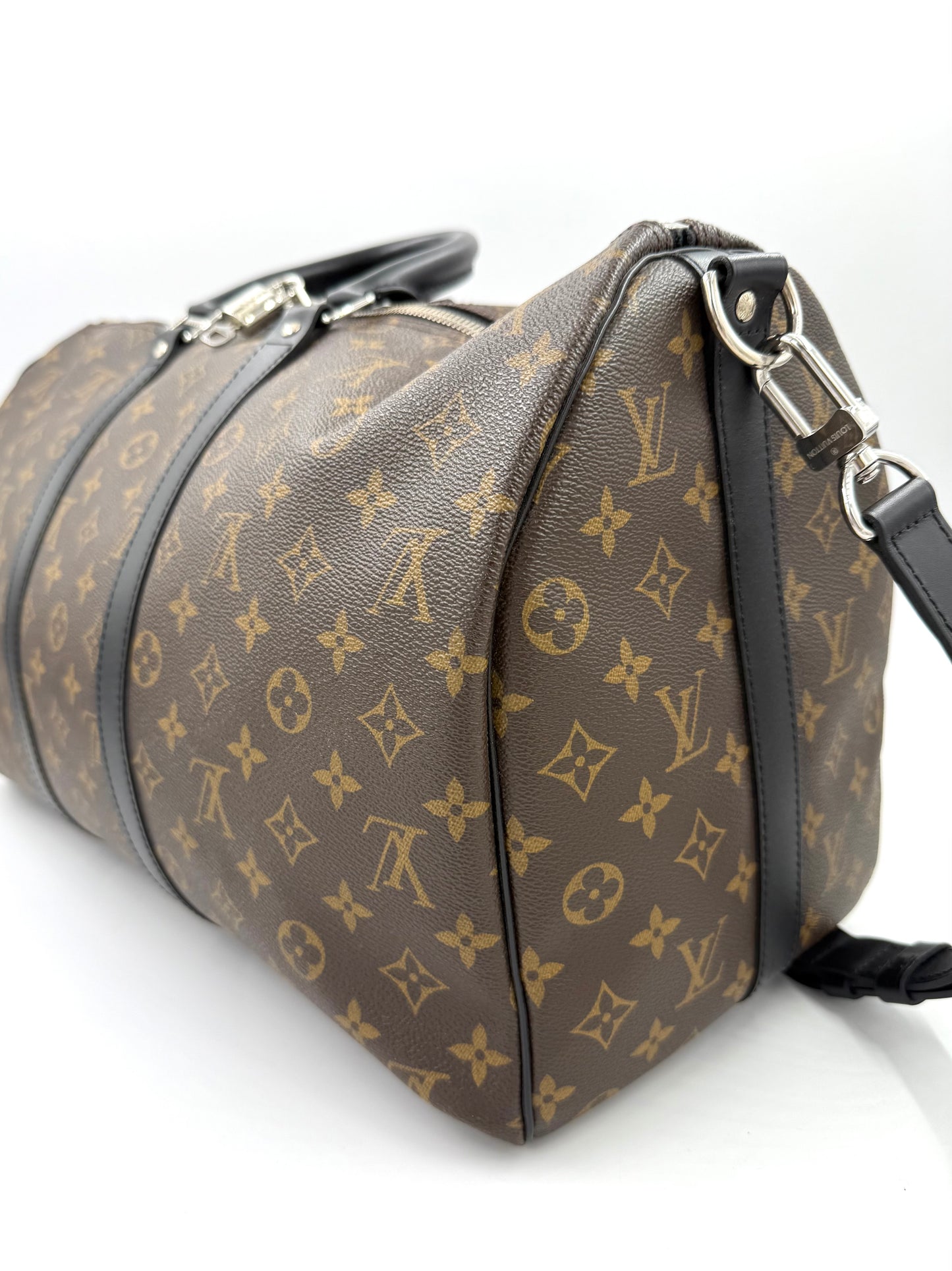 LOUIS VUITTON Keepall 45 Bandouliere Monogram Canvas schwarz