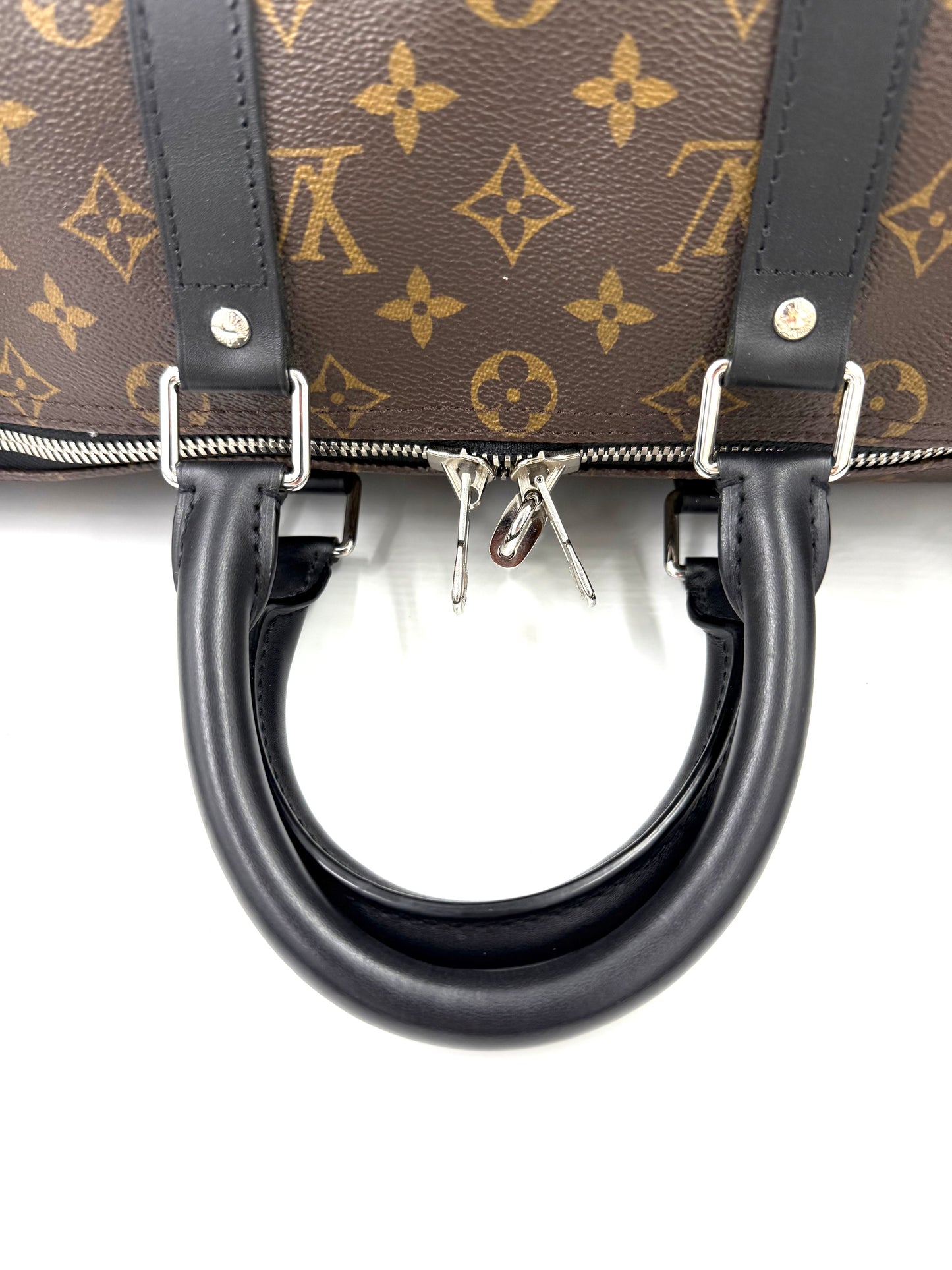 LOUIS VUITTON Keepall 45 Bandouliere Monogram Canvas schwarz