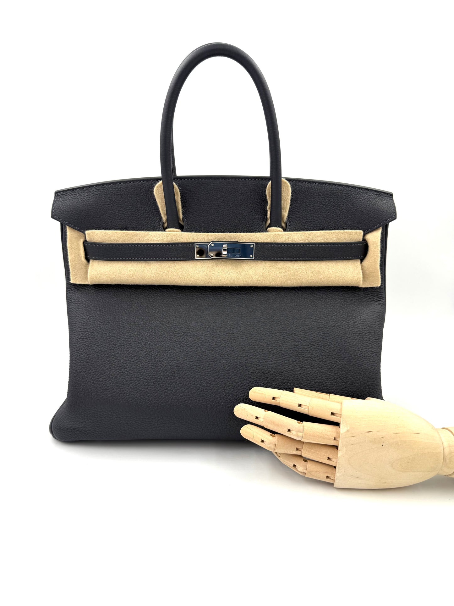 HERMÈS Birkin 35 Togo Caban PHW