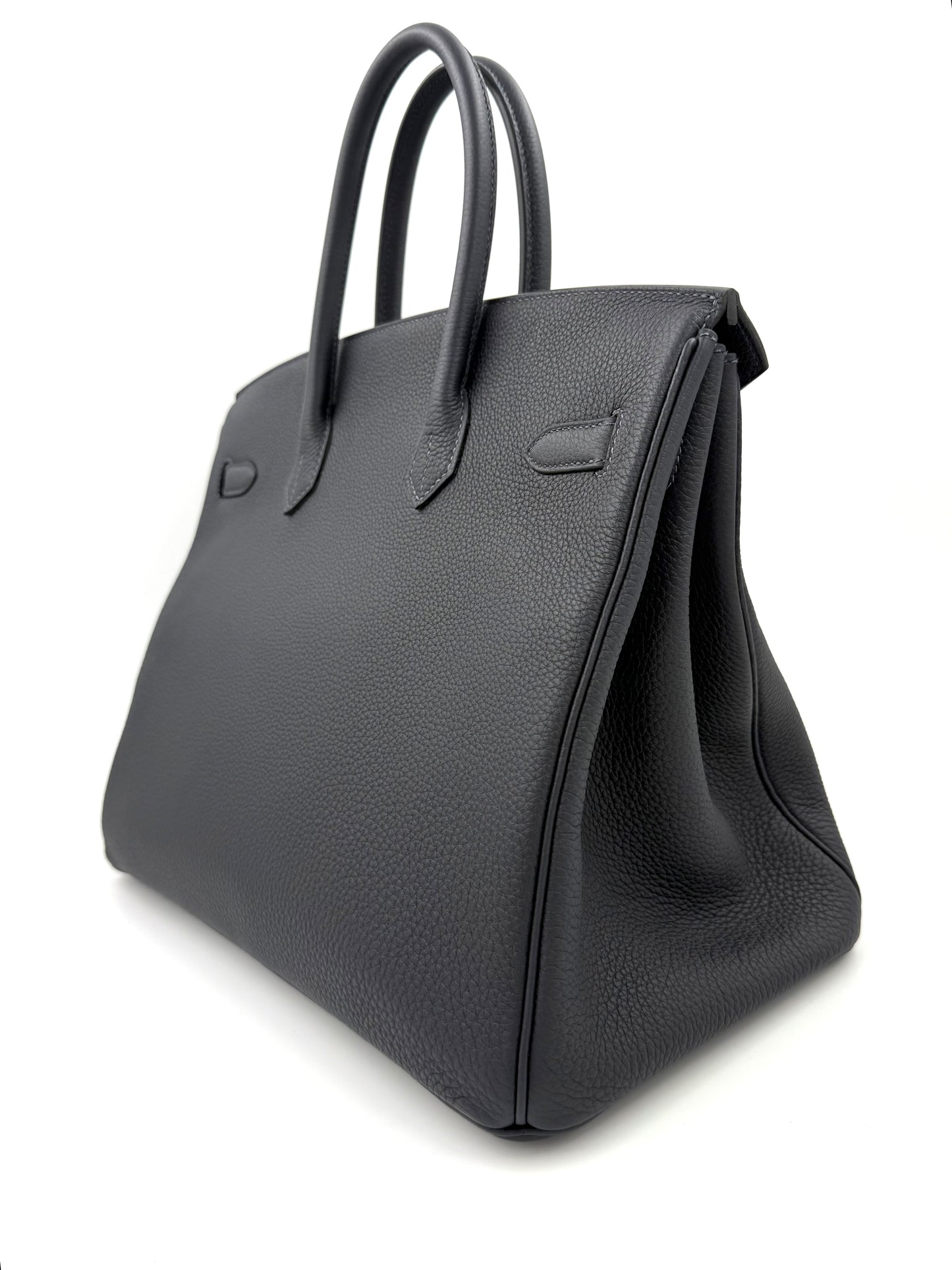 HERMÈS Birkin 35 Togo Caban PHW