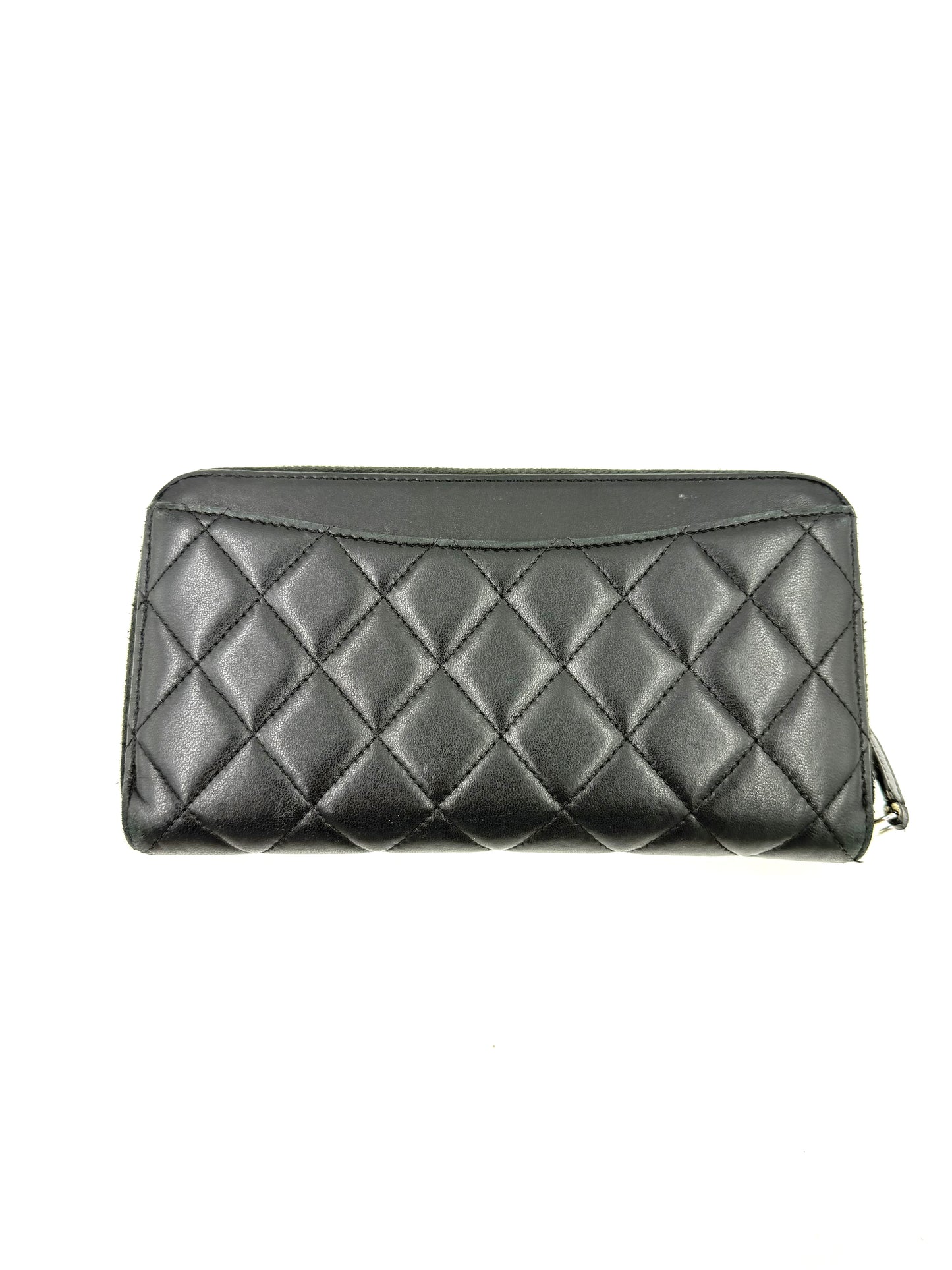 CHANEL Timeless Wallet schwarz Lammleder