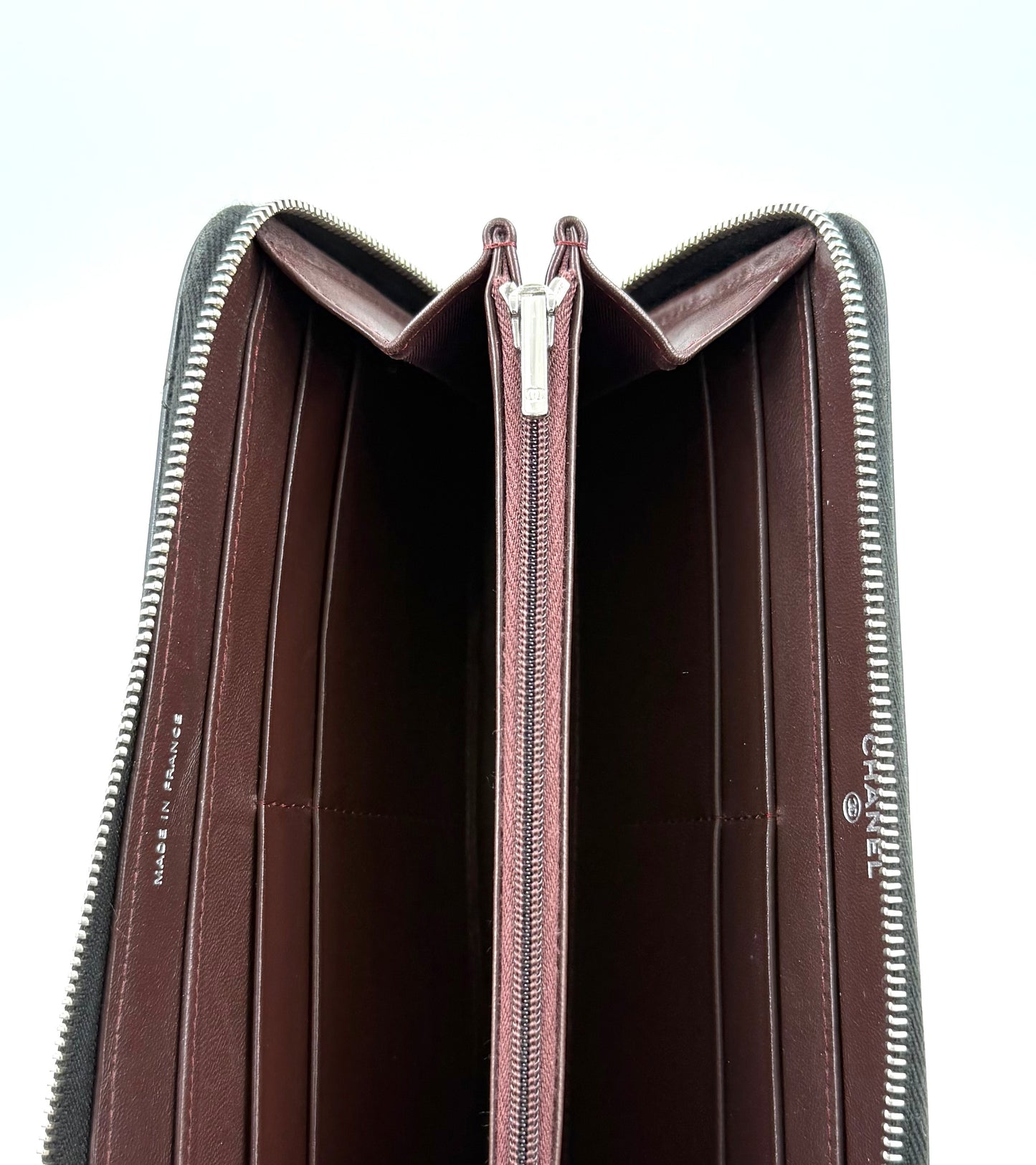 CHANEL Timeless Wallet schwarz Lammleder