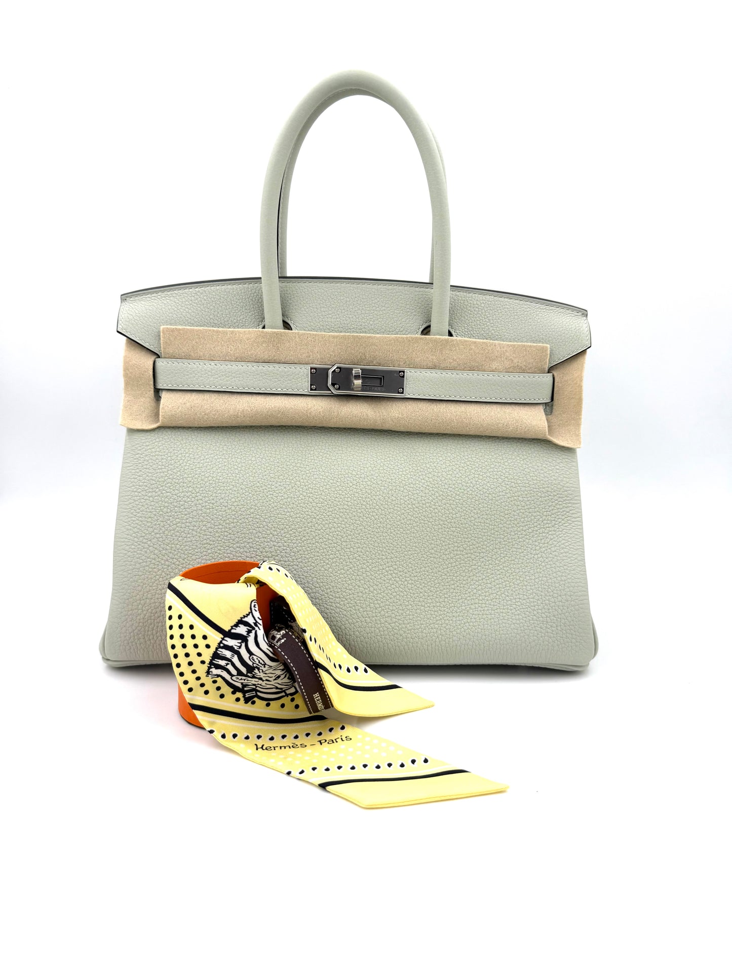 Birkin 30 Togo Gris Neve PHW
