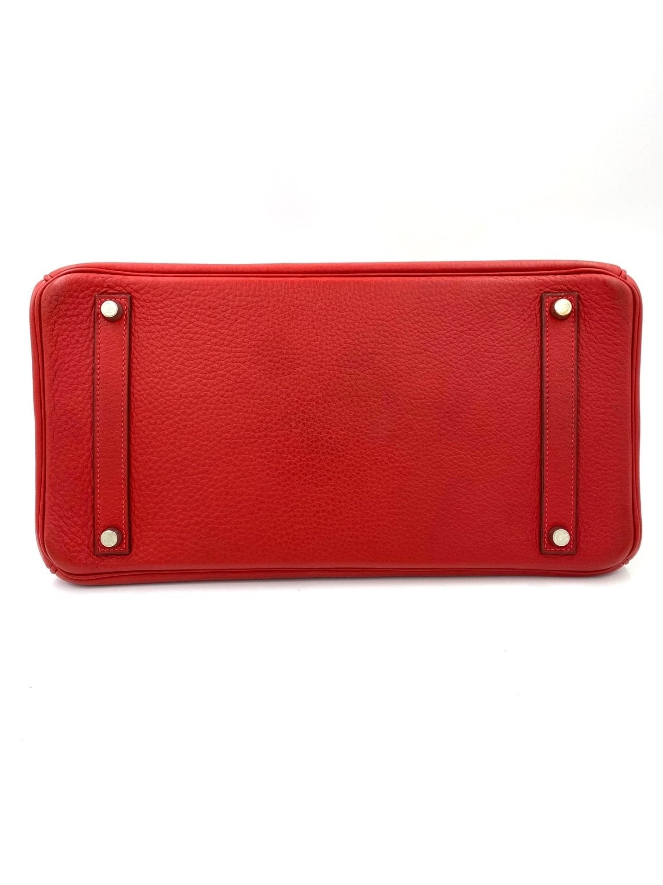 HERMÈS Birkin 35 Clemence Leder Capucine - Clutch & Macarons - M im Quadrat, 2009 - Clutch & Macarons -
