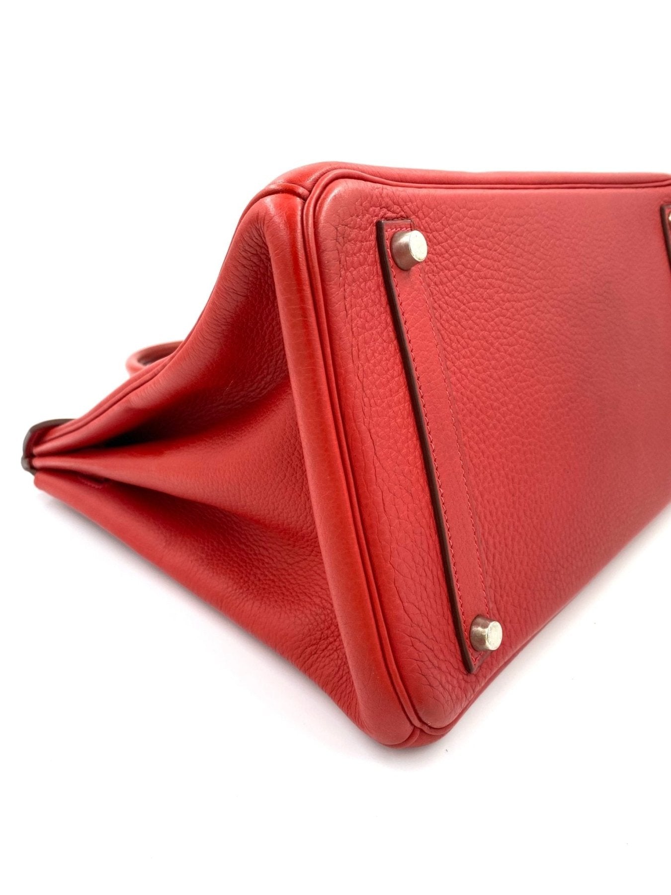 HERMÈS Birkin 35 Clemence Leder Capucine - Clutch & Macarons - M im Quadrat, 2009 - Clutch & Macarons -