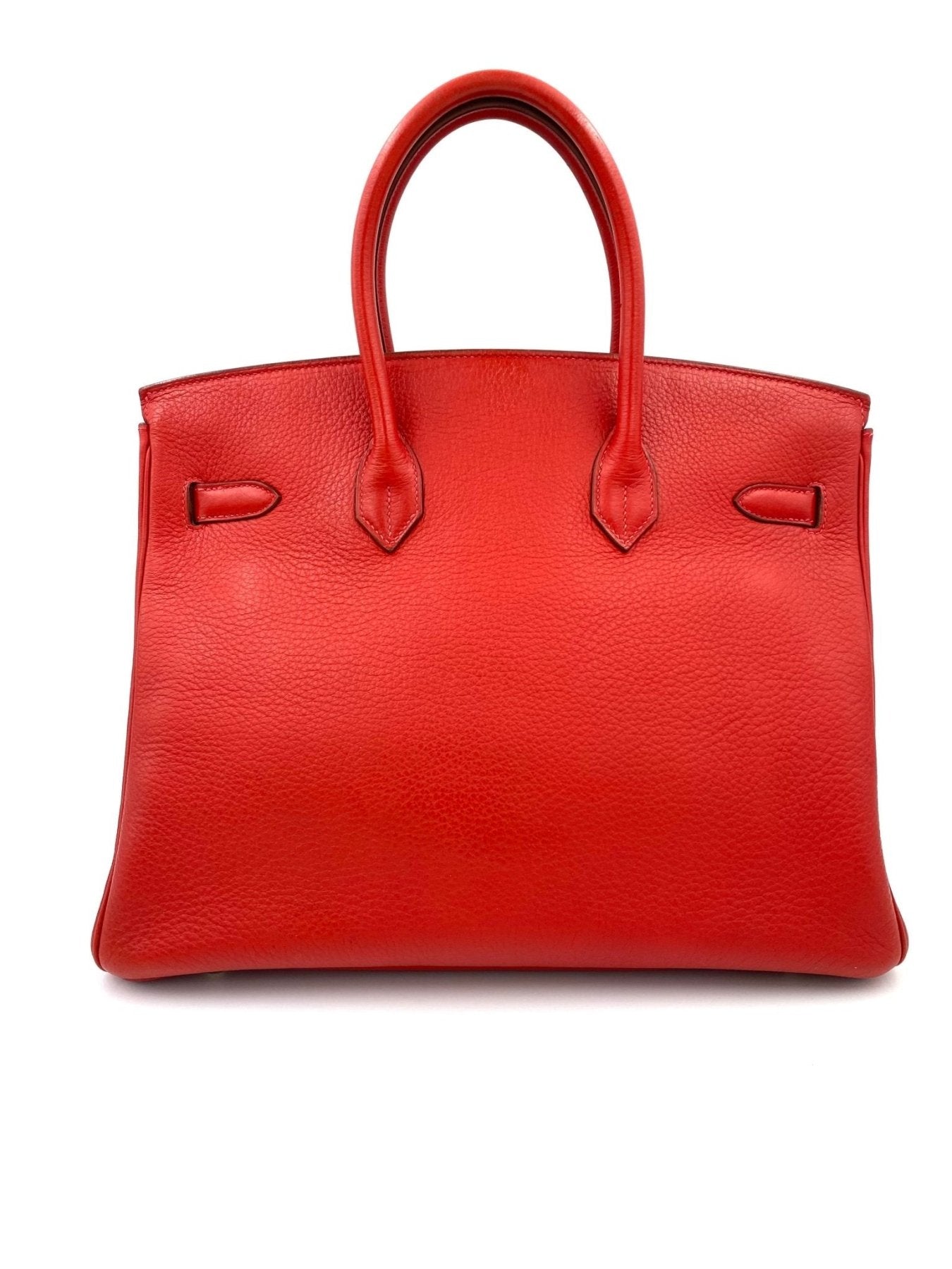 HERMÈS Birkin 35 Clemence Leder Capucine - Clutch & Macarons - M im Quadrat, 2009 - Clutch & Macarons -