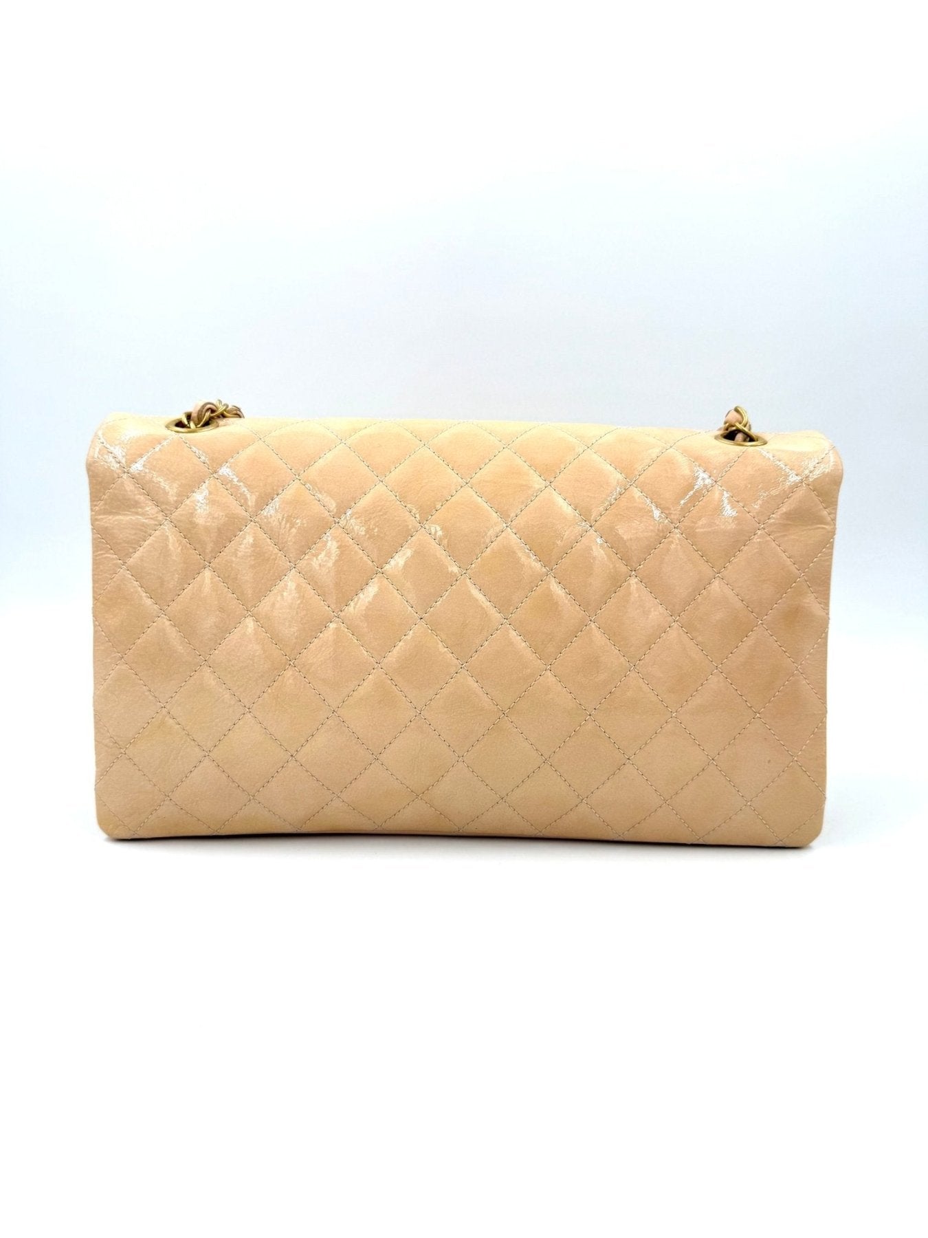 CHANEL Single Flap Bag medium Lackleder puderrose - Clutch & Macarons - 21922692 - Clutch & Macarons -