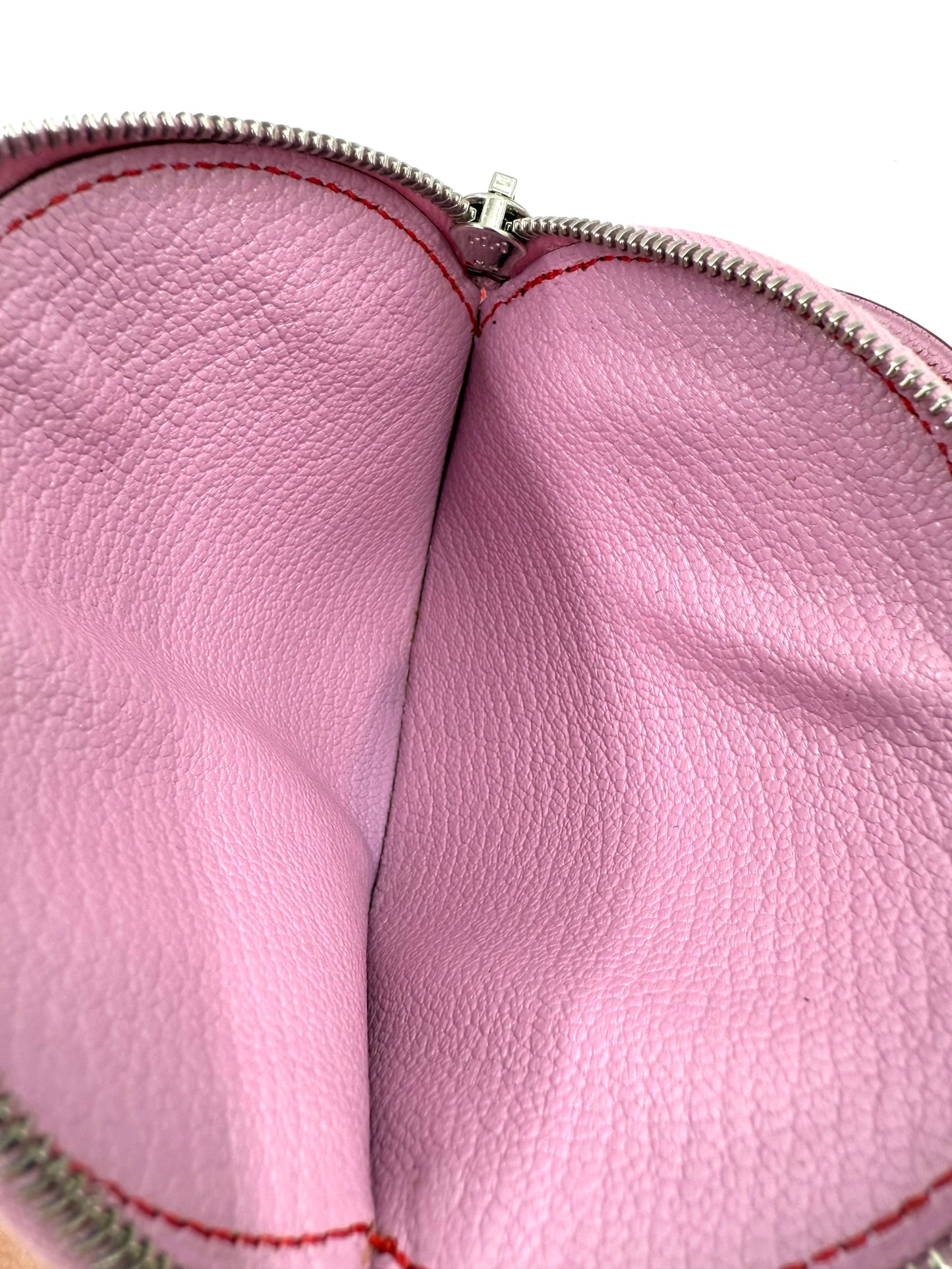 HERMÈS Loop Portemonnaie Mauve Sylvestre Mysoreleder
