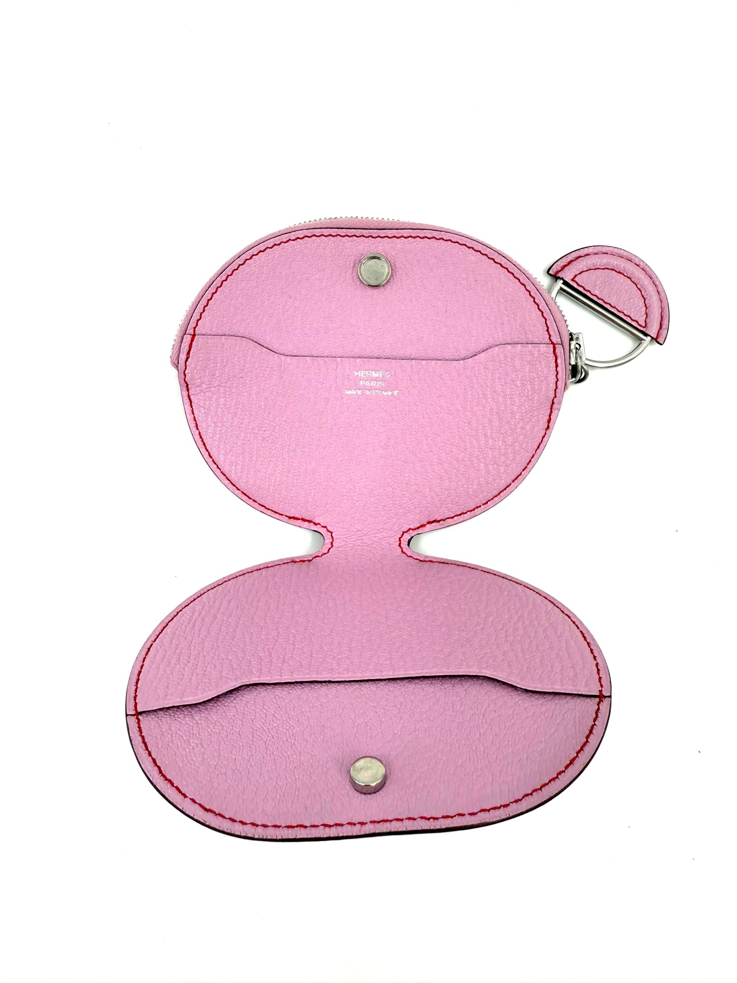 HERMÈS Loop Portemonnaie Mauve Sylvestre Mysoreleder