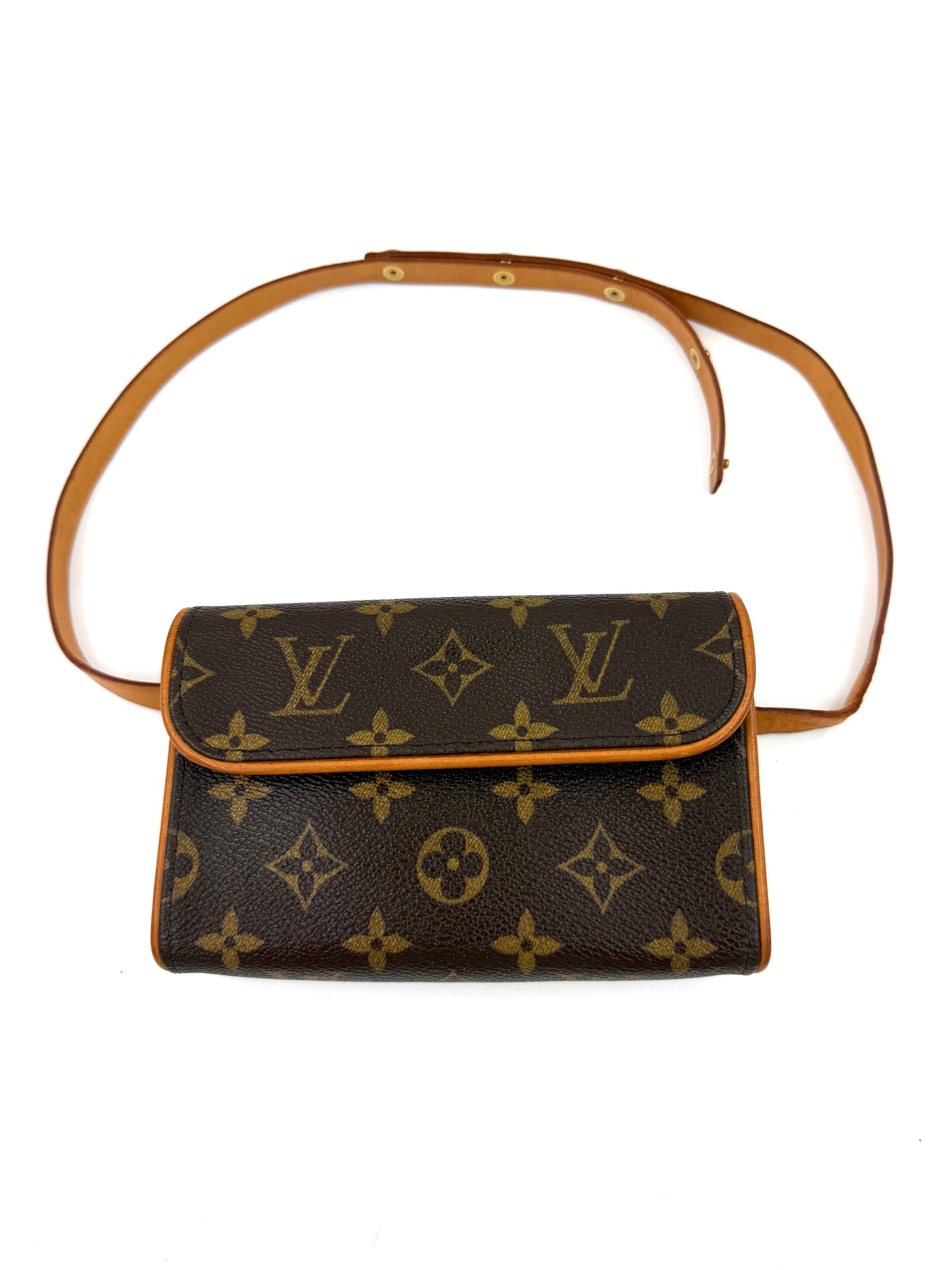 LOUIS VUITTON Pochette Florentine Monogram Canvas XS