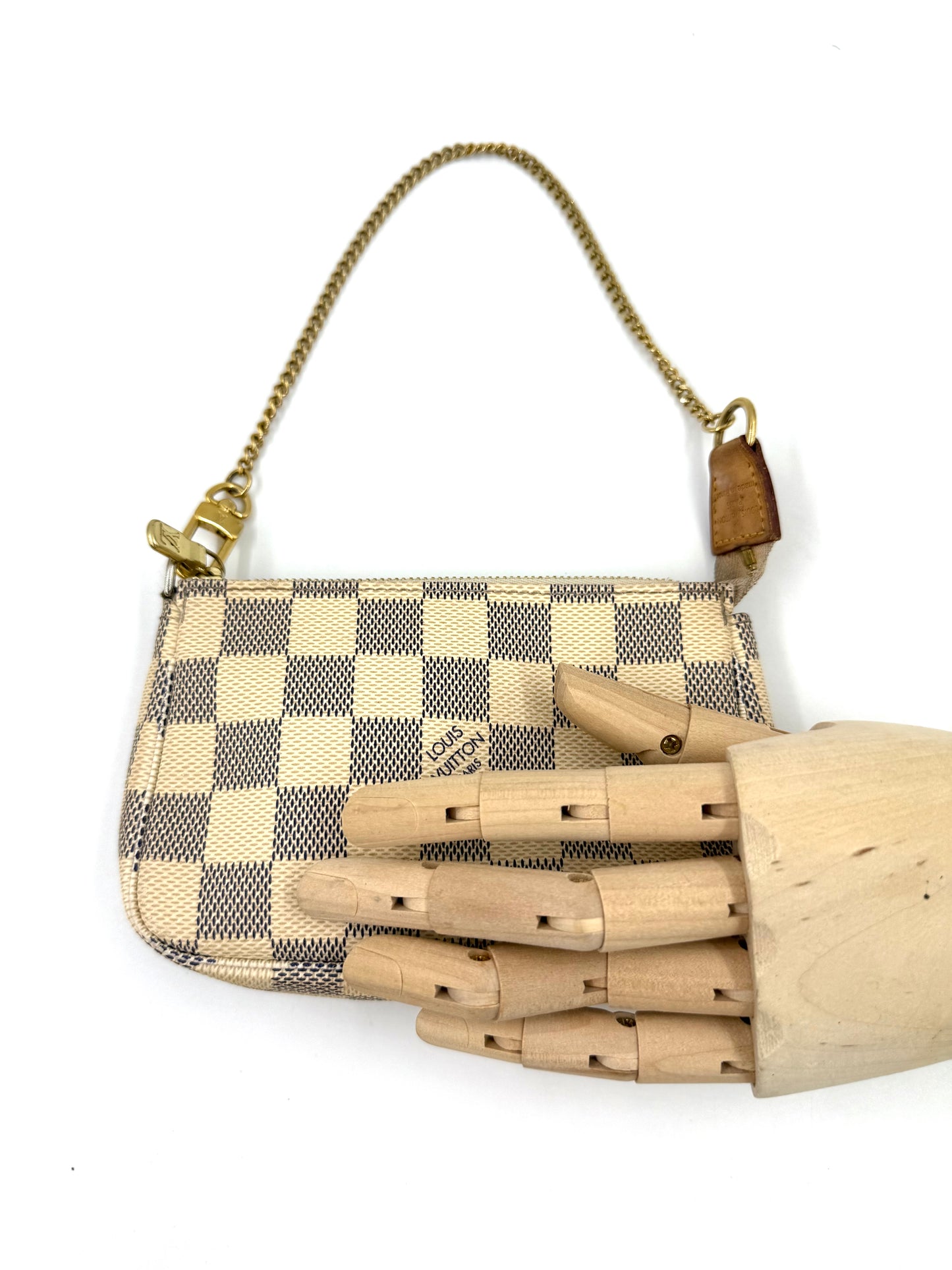 LOUIS VUITTON Mini Pochette Damier Azur