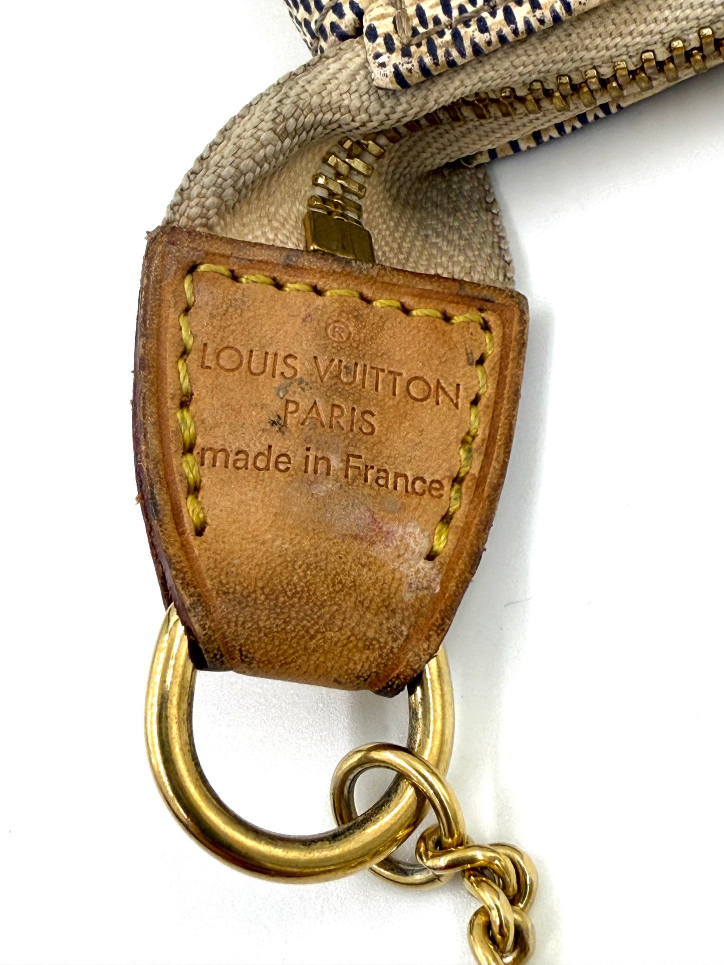 LOUIS VUITTON Mini Pochette Damier Azur