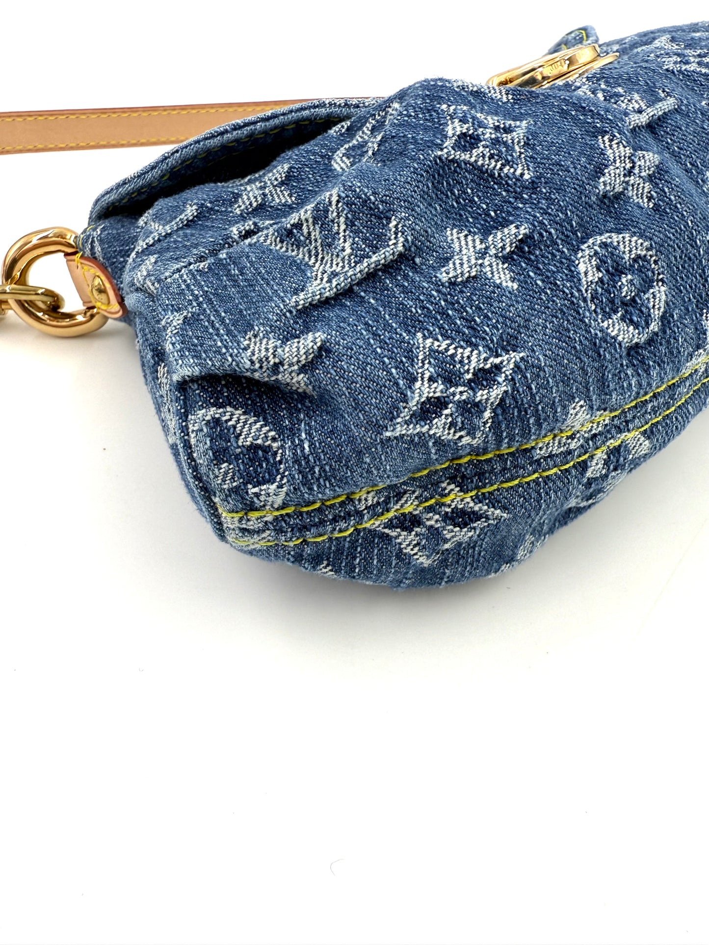 LOUIS VUITTON Mini Pleaty Monogram Denim