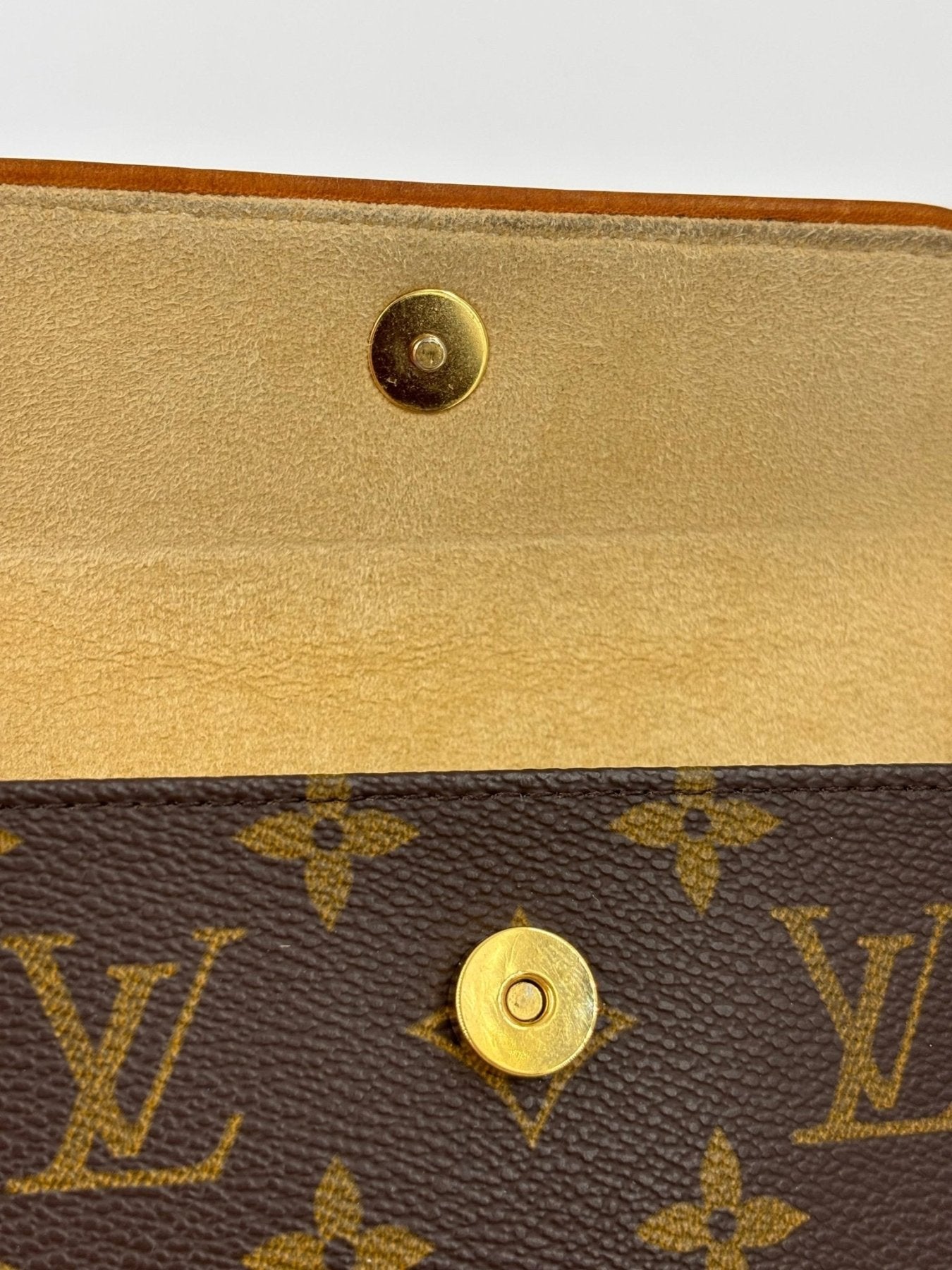Louis Vuitton Pochette Florentine Vintage Guerteltasche im Monogram Canvas mit goldenen Beschlaegen und Magnetverschluss