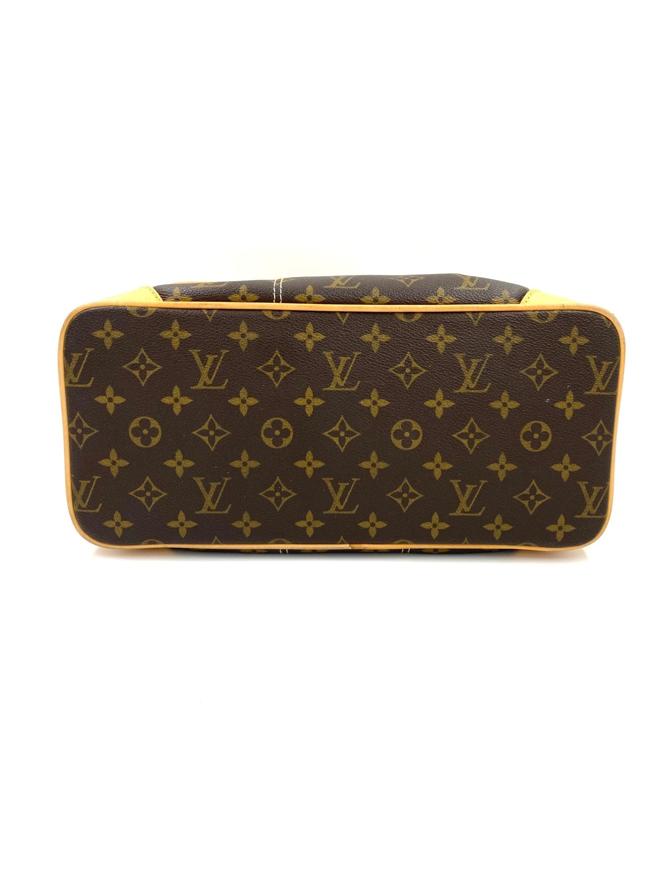 Louis Vuitton Rivets Monogram Canvas Handtasche mit klassischem LV Monogramm Muster und goldfarbenen Nietenverzierungen
