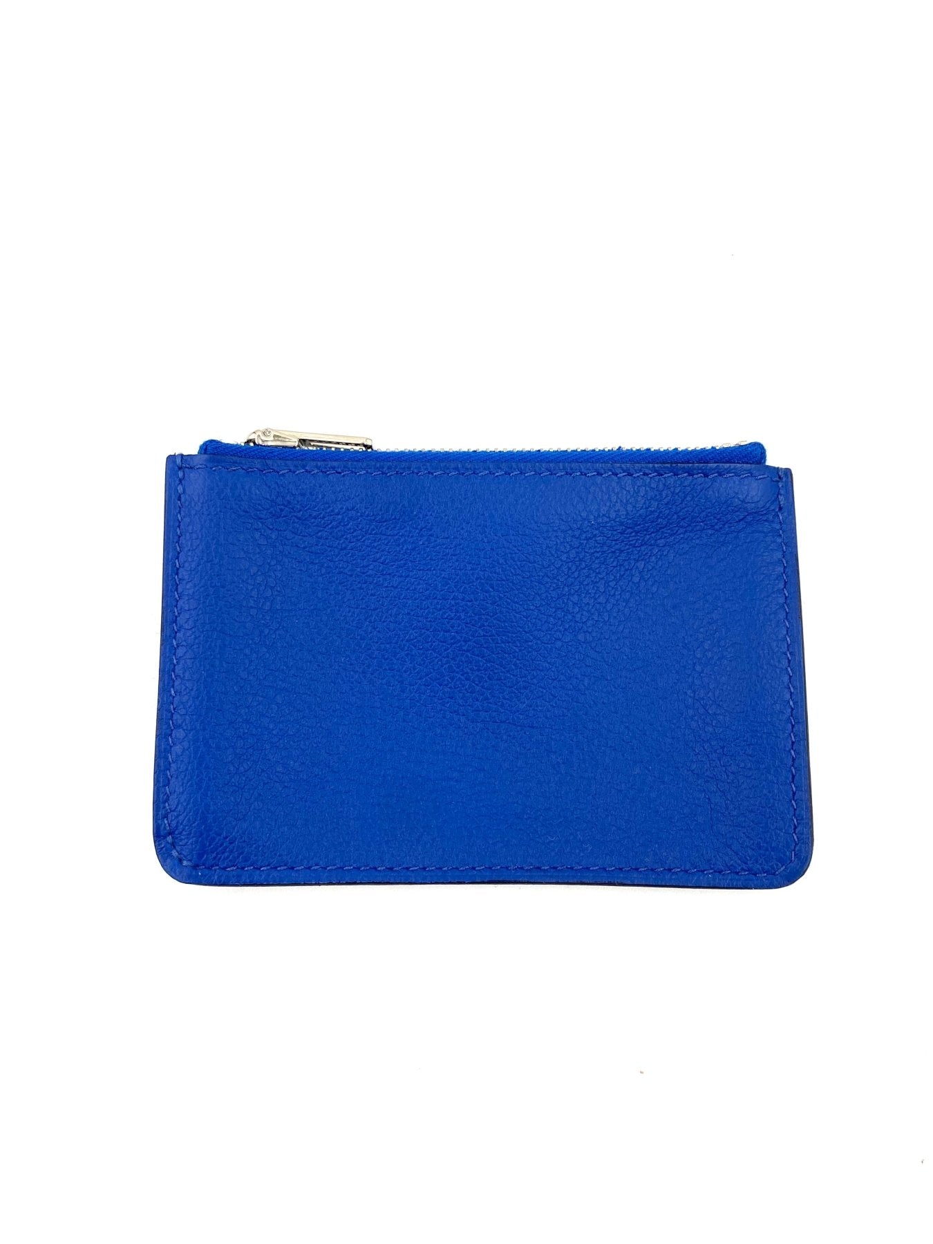 HERMES Constance Slim Tasche in leuchtendem Blue de France mit Palladium Hardware, praktische Innenfaecher