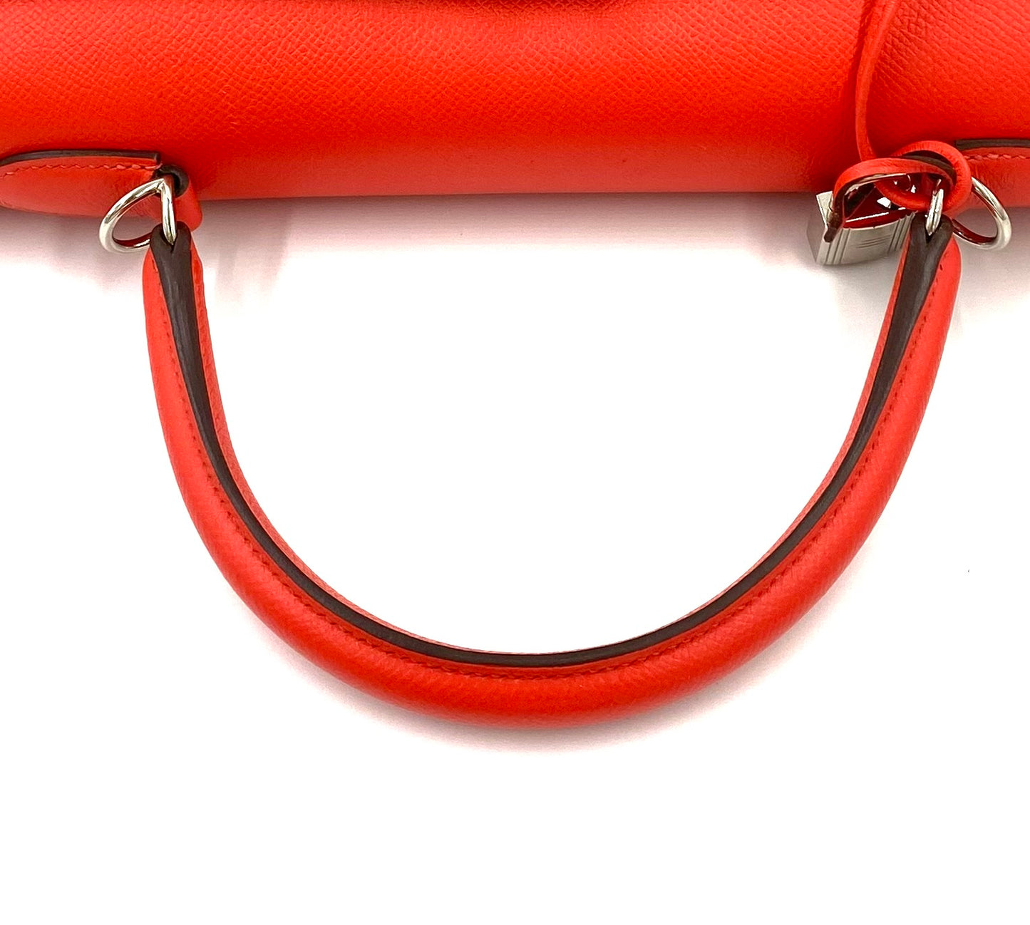 HERMÈS Kelly 35 Sellier Epsom Rosé Jaipur Palladium - Clutch & Macarons - C; 2018 - Clutch & Macarons -