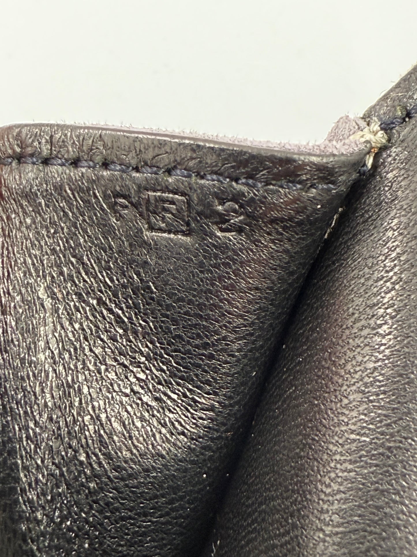 HERMÈS Rio Clutch Suede Gris Souris Doblis