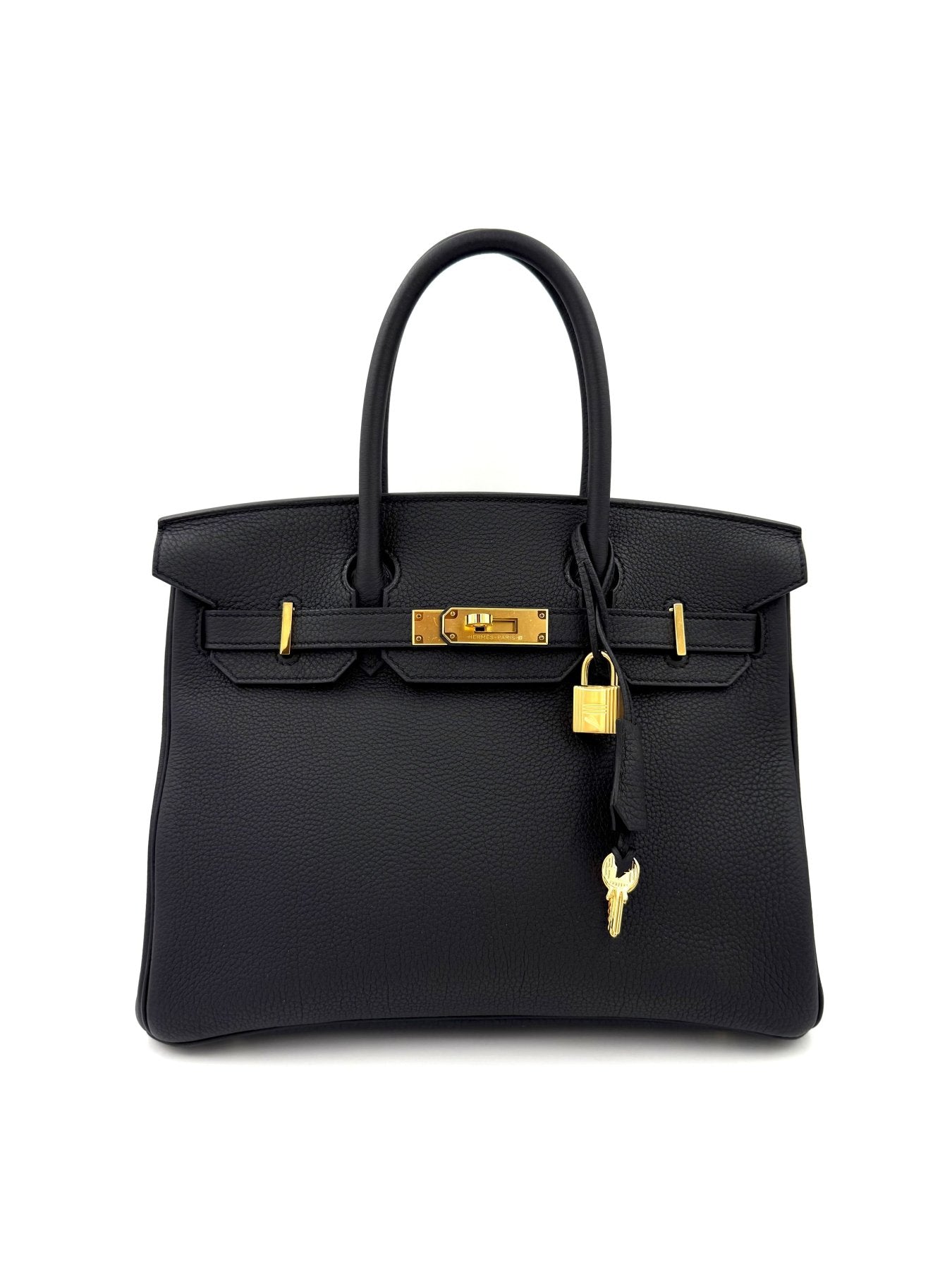 HERMÈS Birkin 30 Togo schwarz GHW – Clutch Macarons