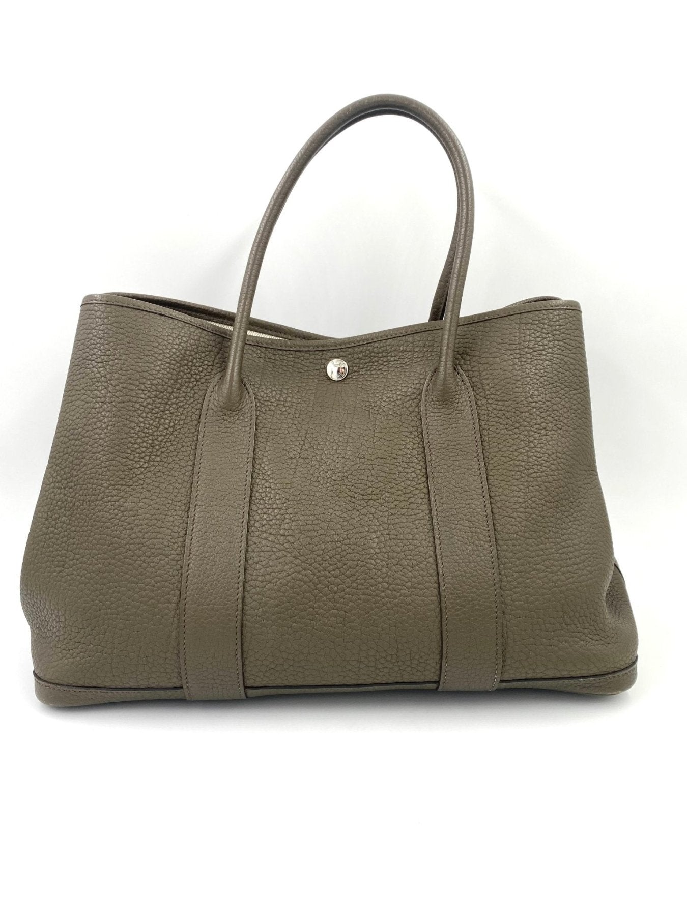 Hermes Garden Party 36 Handtasche in Eukalyptus Togoleder mit strukturierter Oberflache und elegantem Palladium Hardware